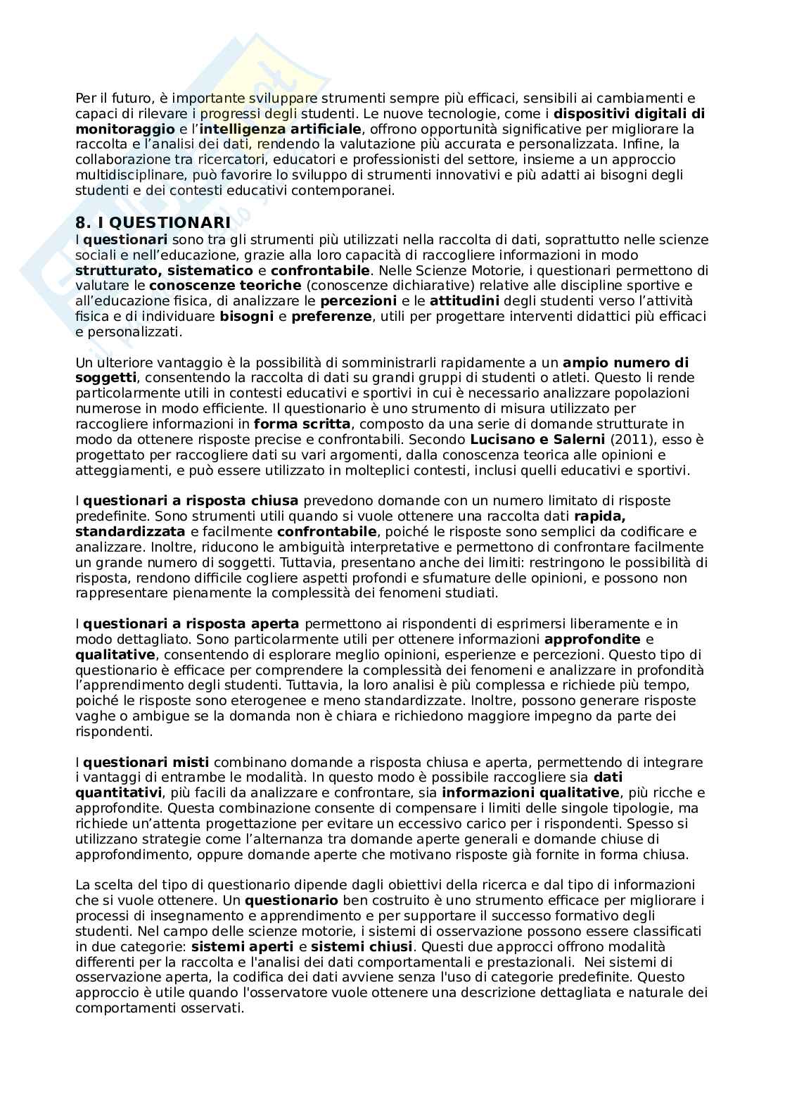 Metodologia della valutazione motoria Pag. 16