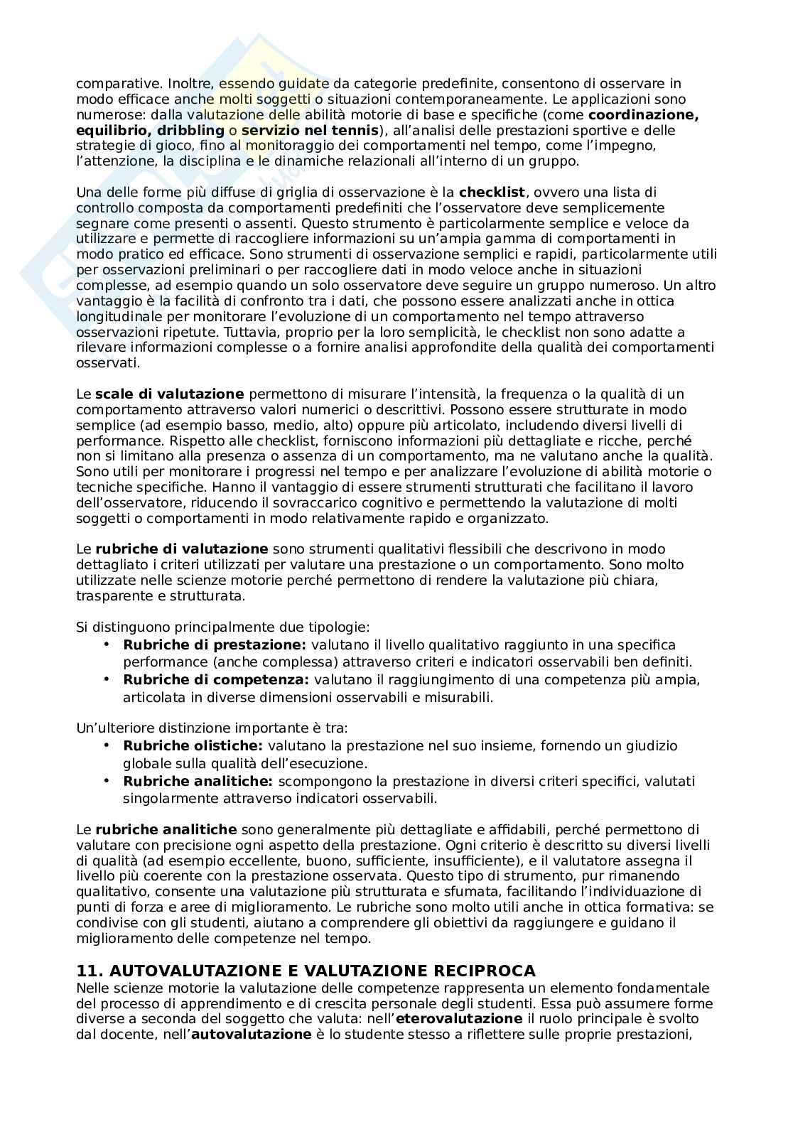 Metodologia della valutazione motoria Pag. 21
