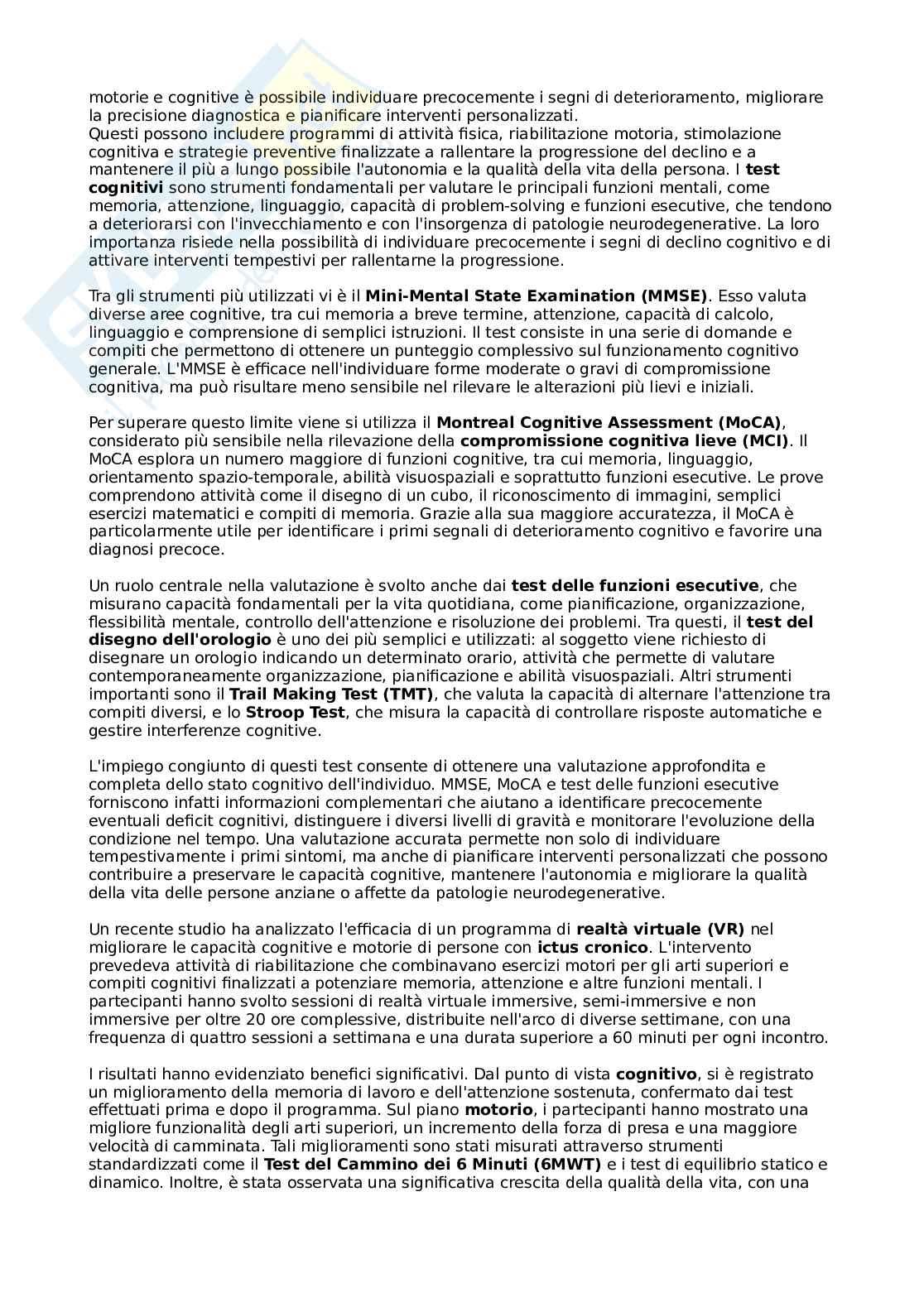 Metodologia della valutazione motoria Pag. 36