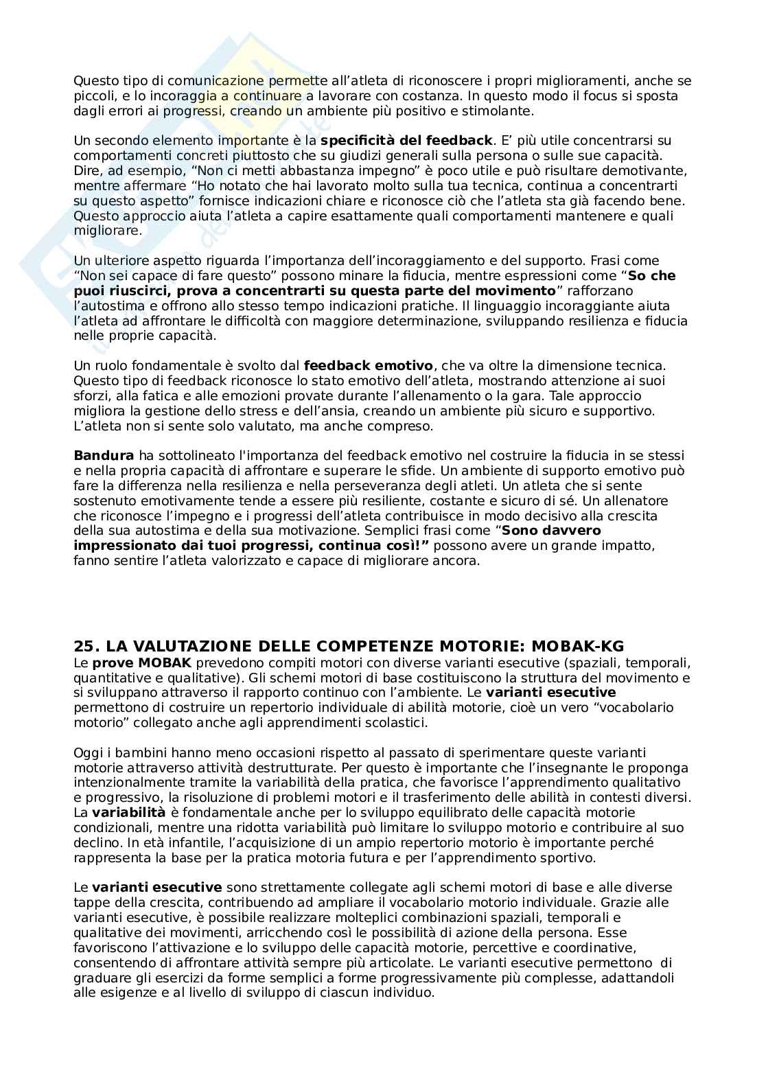 Metodologia della valutazione motoria Pag. 56
