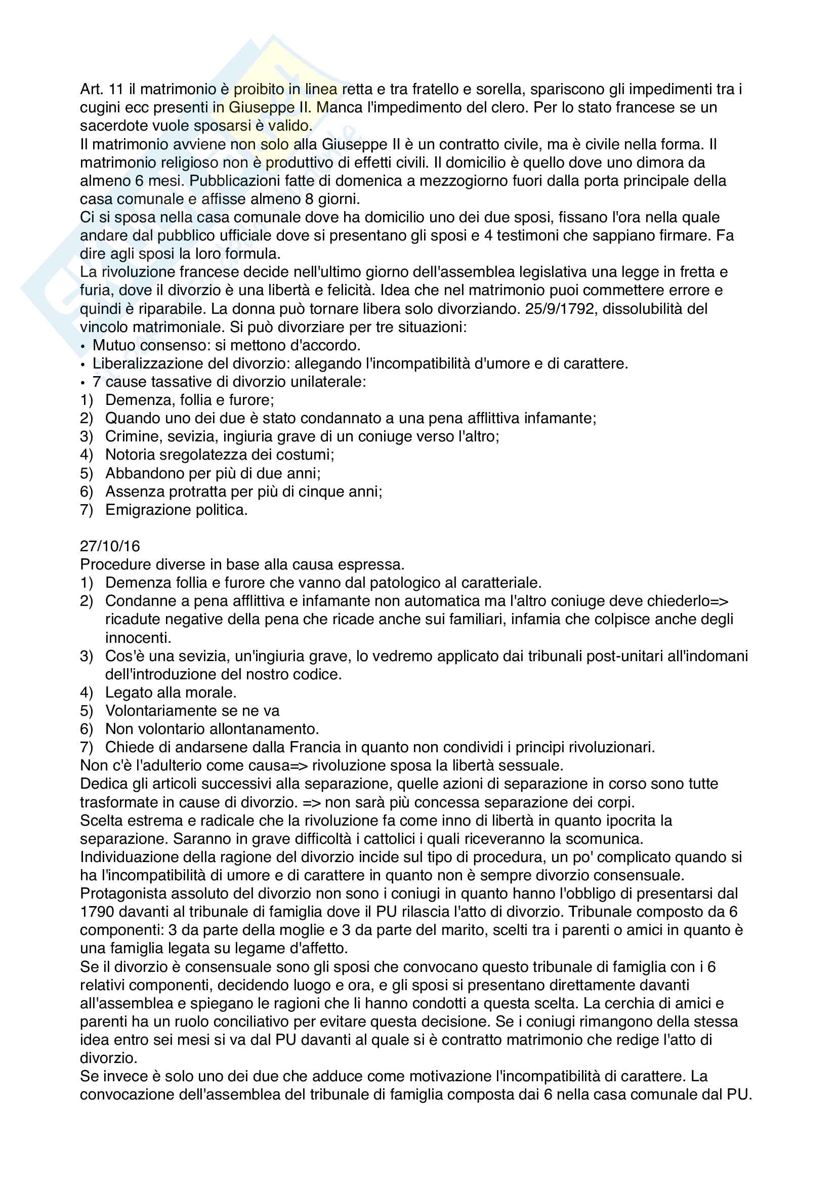 Storia del diritto di famiglia Pag. 16