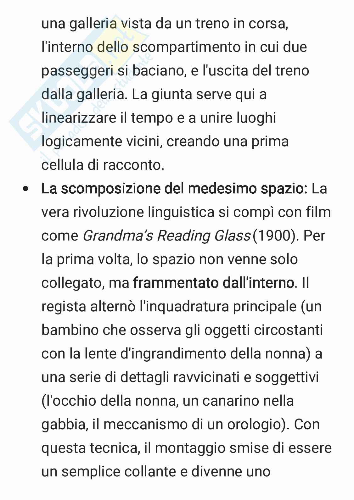 Riassunto esame Storia e teorie del cinema, Prof. Vitella Federico, libro consigliato Il montaggio nella storia del cinema. Tecniche, forme, funzioni, Vitella Pag. 6
