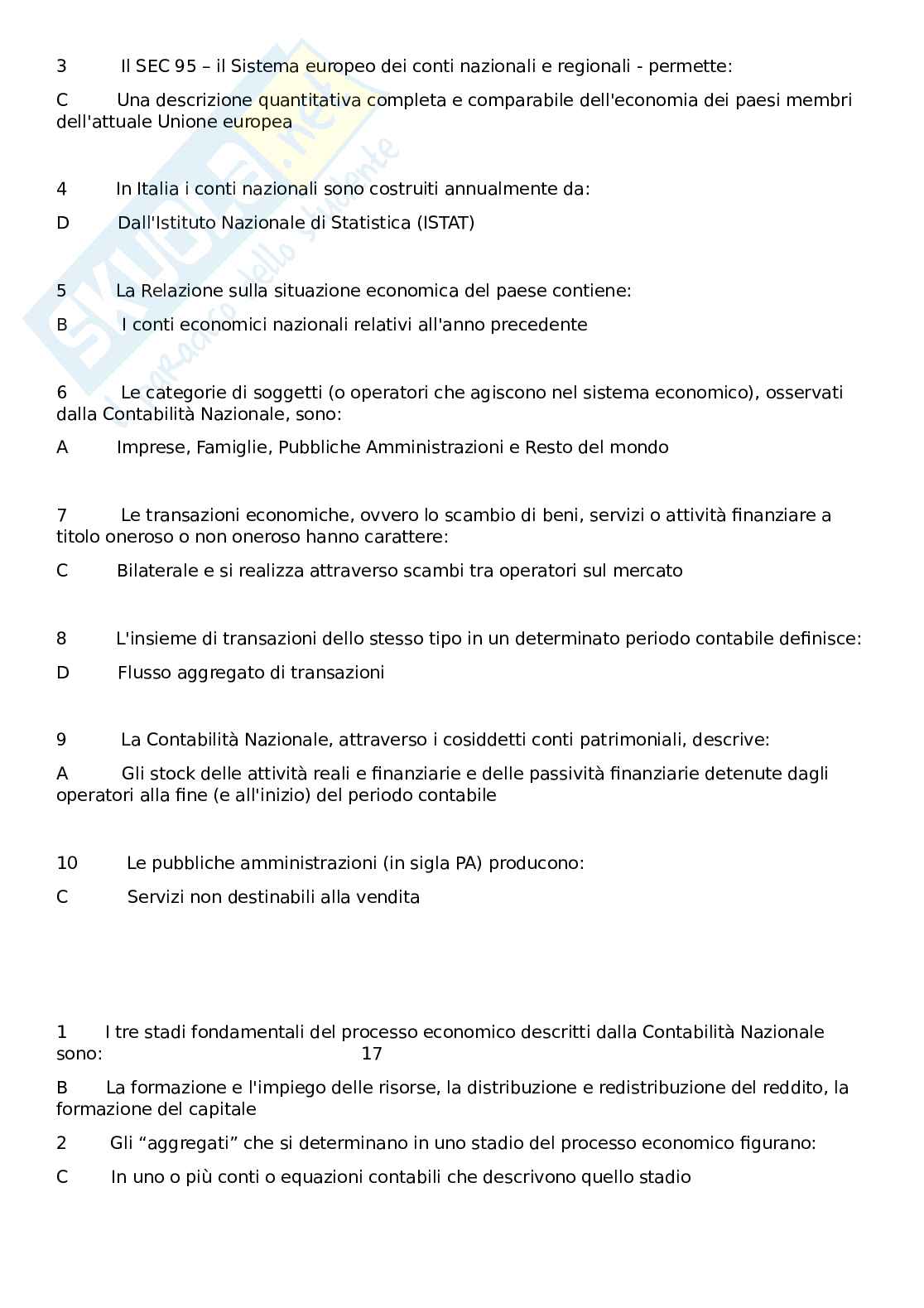 Statistica economica Pag. 16