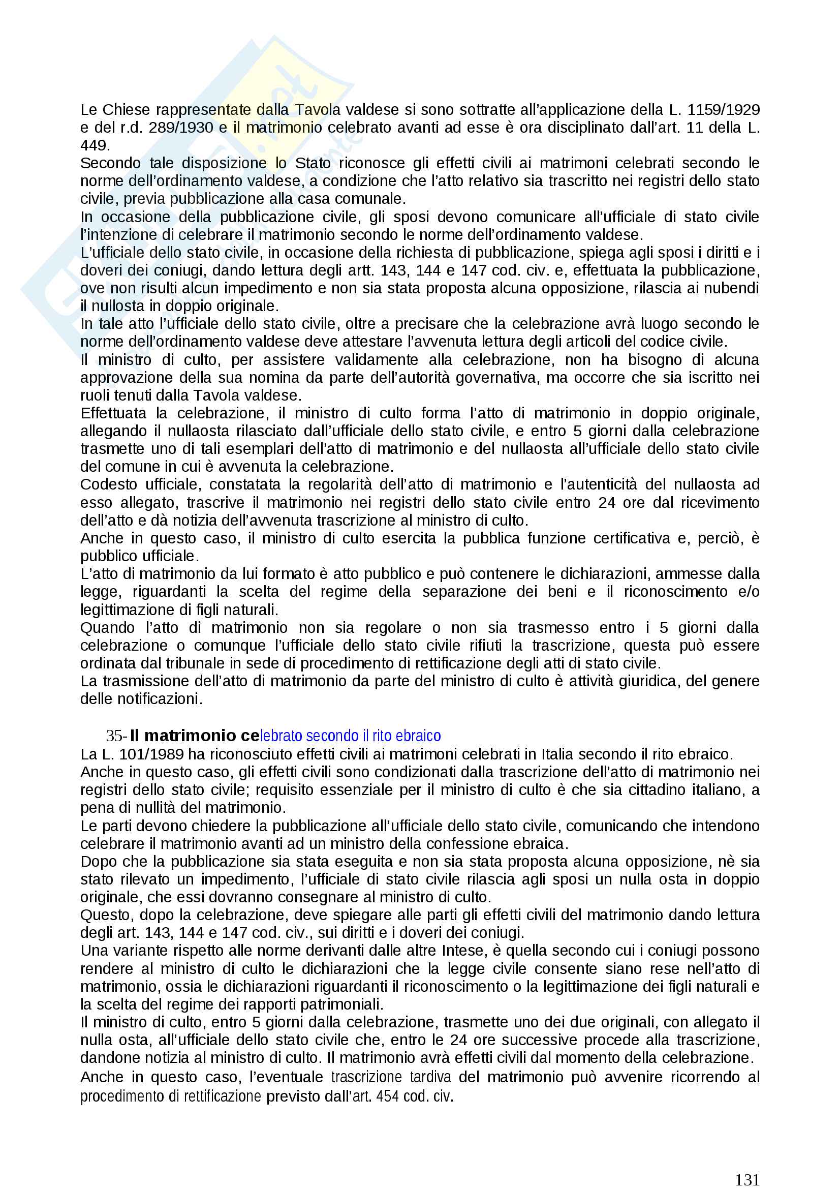 Diritto ecclesiastico Pag. 131