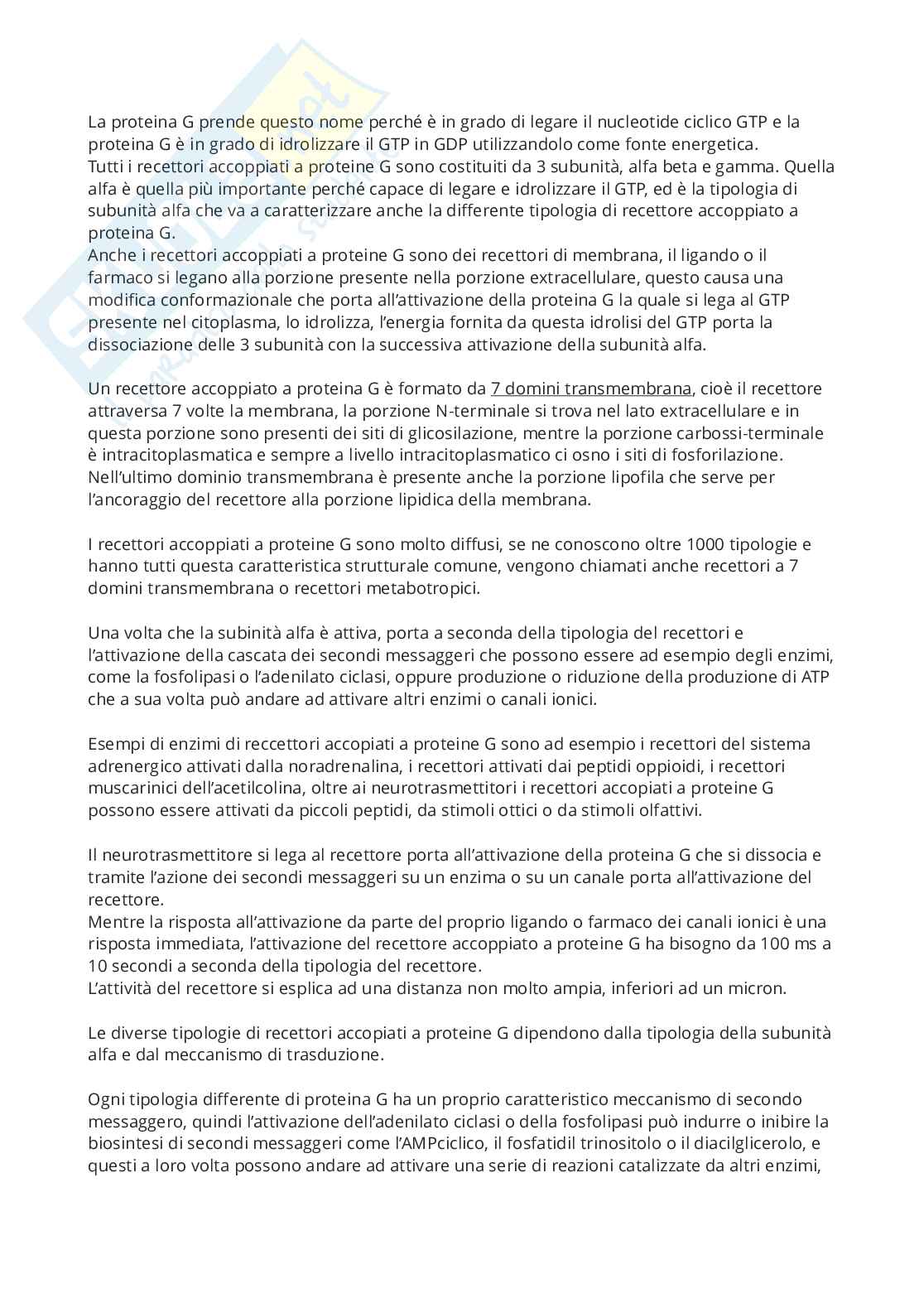 Apputi esame lezioni 1-11 su 33 di Chimica farmaceutica e tossicologica 2 Pag. 11