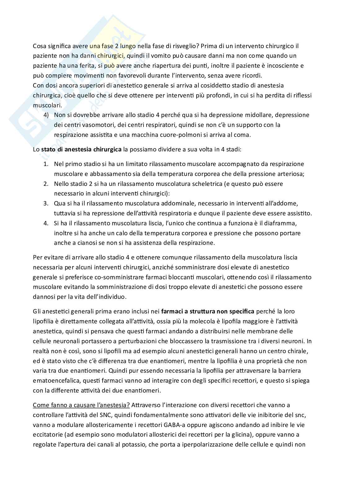 Apputi esame lezioni 1-11 su 33 di Chimica farmaceutica e tossicologica 2 Pag. 16