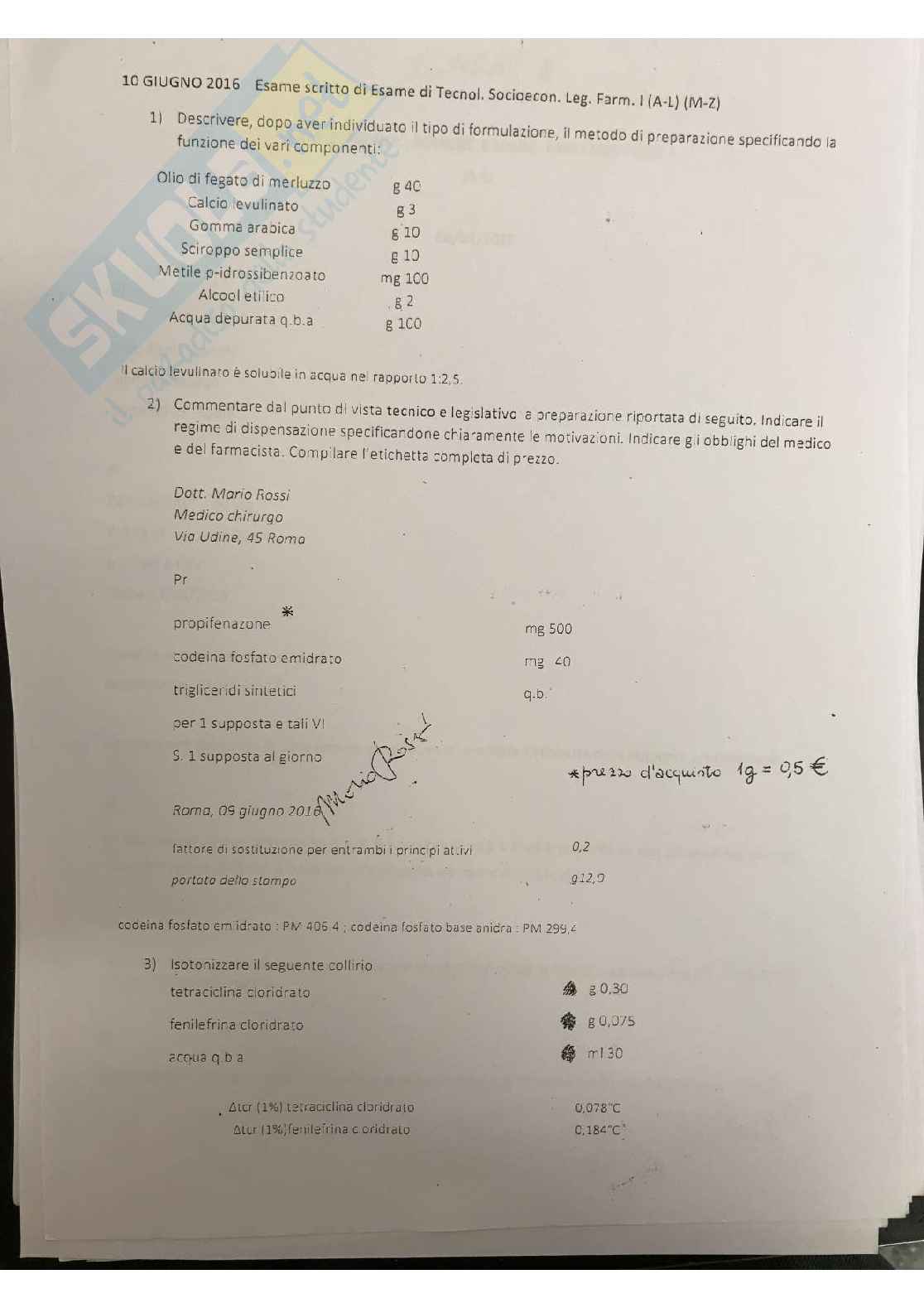  Tecniche e legislazione farmaceutica I Pag. 21