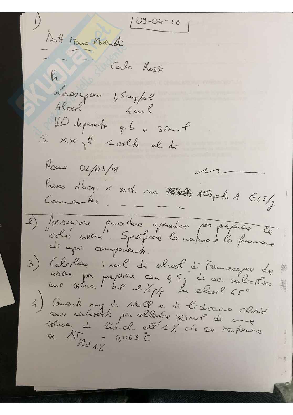  Tecniche e legislazione farmaceutica I Pag. 36