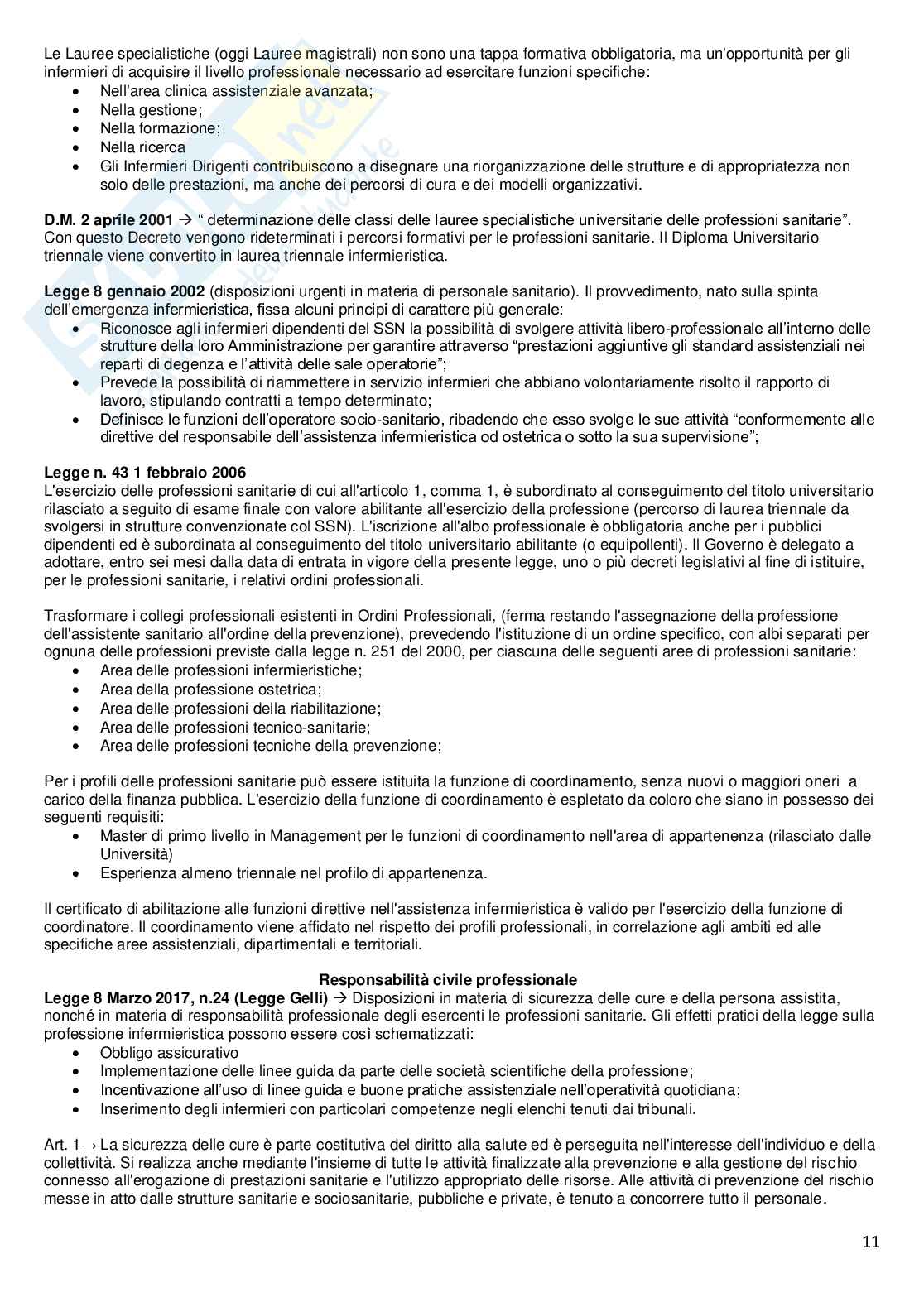 Deontologia e regolamentazione dell’esercizio professionale  Pag. 11