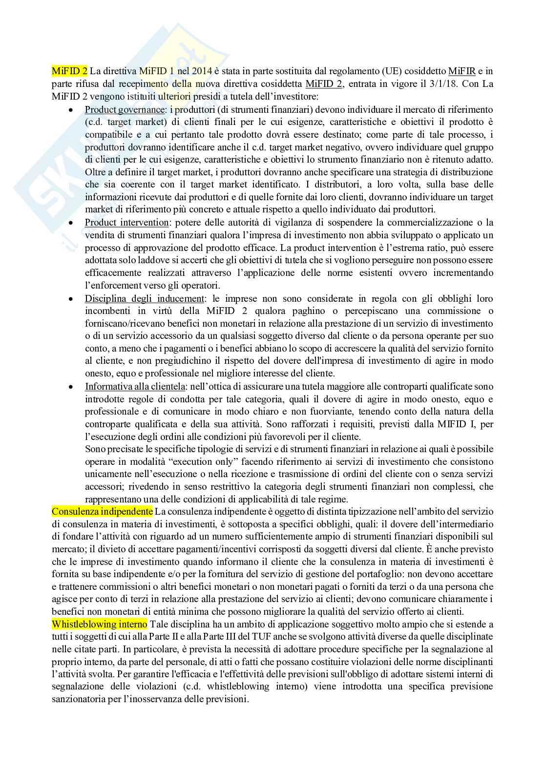 Riassunto Regolazione finanziaria e innovazione Pag. 11