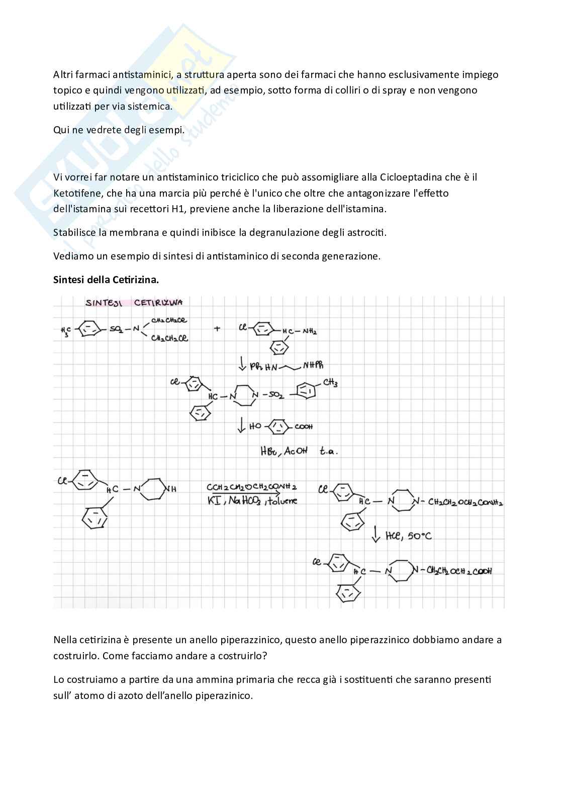 Apputi esame lezioni 29-33 su 33 di Chimica farmaceutica e tossicologica 2  Pag. 16