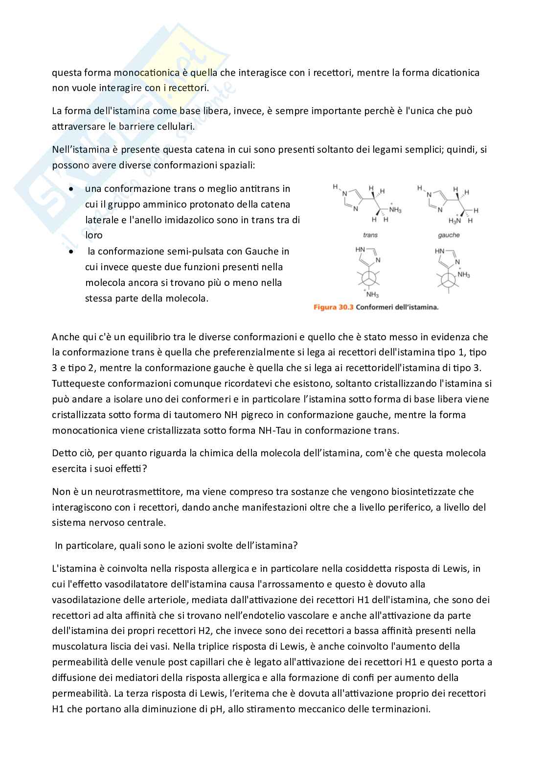 Apputi esame lezioni 29-33 su 33 di Chimica farmaceutica e tossicologica 2  Pag. 2