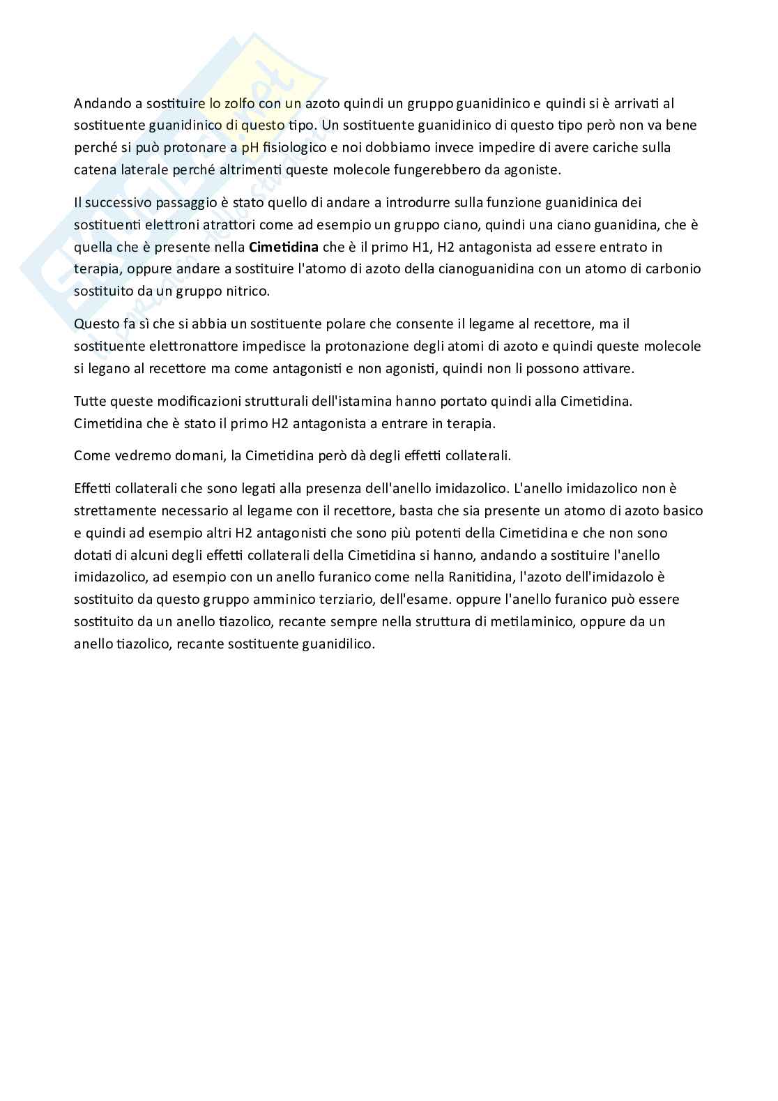 Apputi esame lezioni 29-33 su 33 di Chimica farmaceutica e tossicologica 2  Pag. 21
