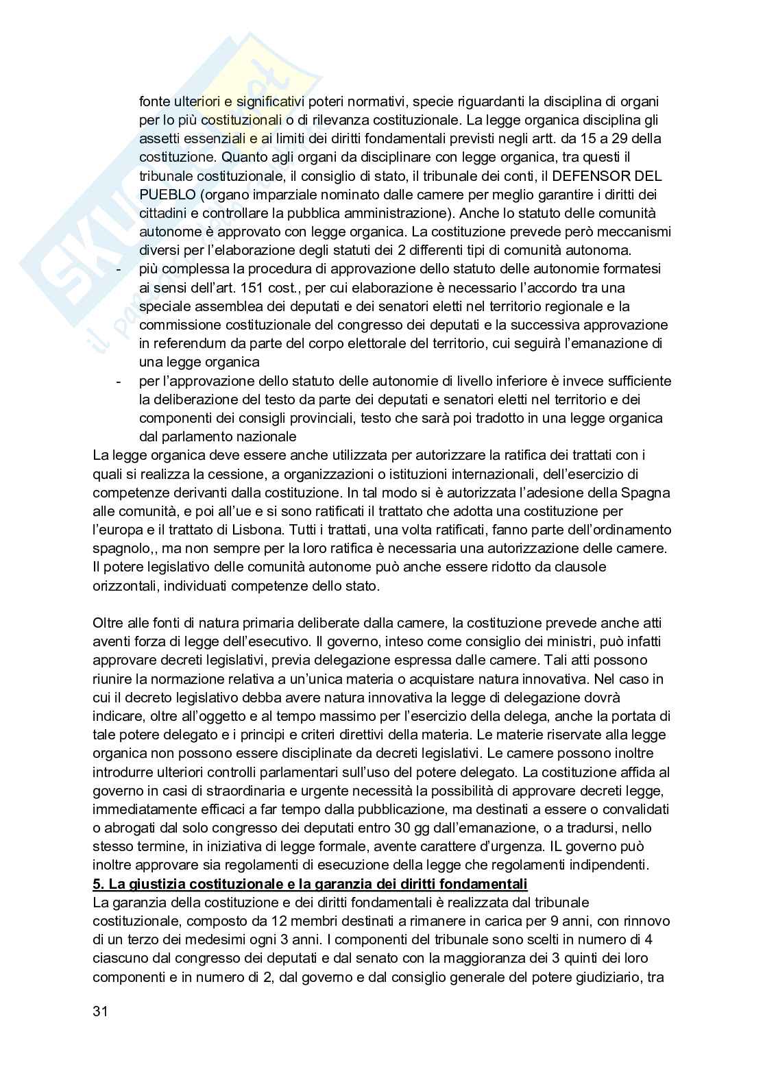 Riassunto esame Diritto pubblico comparato, Prof. Guidi Guido, libro consigliato Diritto costituzionale comparato, Carrozza, Di Giovine, Ferrari Pag. 31
