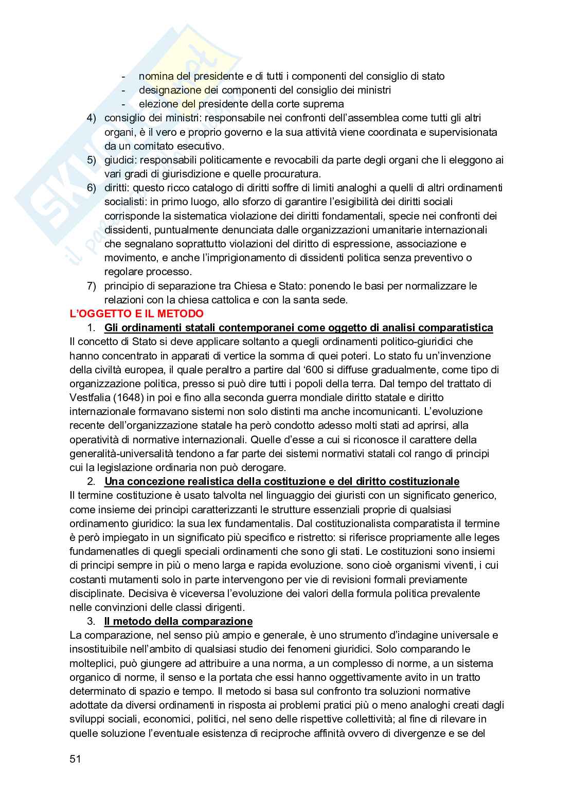Riassunto esame Diritto pubblico comparato, Prof. Guidi Guido, libro consigliato Diritto costituzionale comparato, Carrozza, Di Giovine, Ferrari Pag. 51