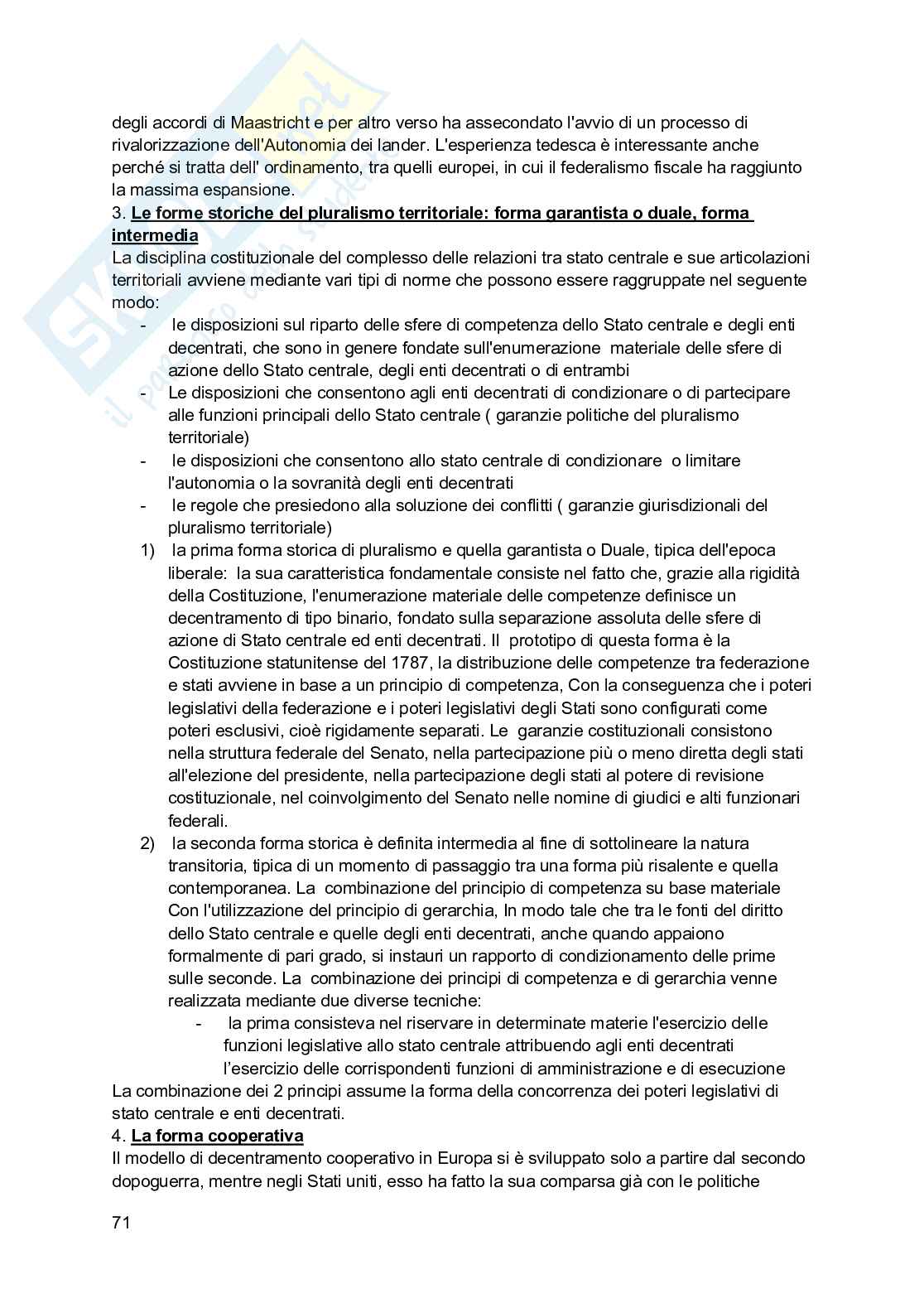 Riassunto esame Diritto pubblico comparato, Prof. Guidi Guido, libro consigliato Diritto costituzionale comparato, Carrozza, Di Giovine, Ferrari Pag. 71