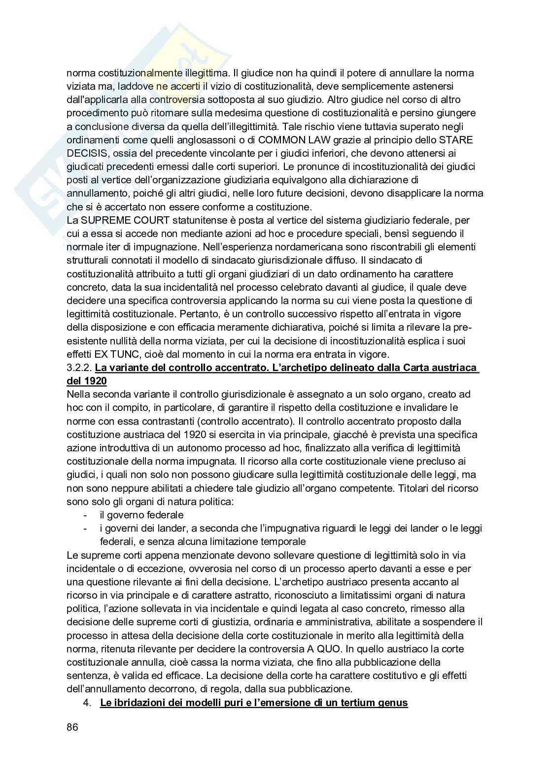 Riassunto esame Diritto pubblico comparato, Prof. Guidi Guido, libro consigliato Diritto costituzionale comparato, Carrozza, Di Giovine, Ferrari Pag. 86