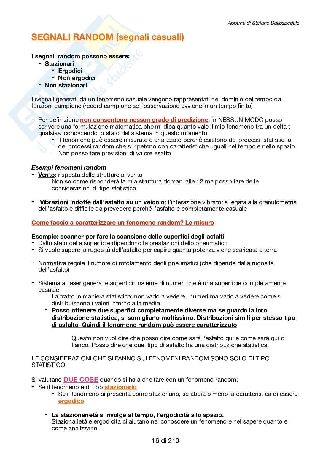 Appunti di Diagnostica e dinamica dei sistemi meccanici Pag. 16