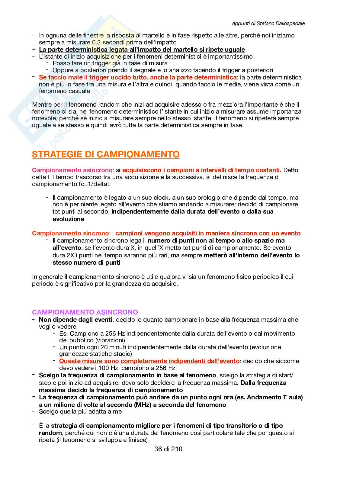 Appunti di Diagnostica e dinamica dei sistemi meccanici Pag. 36