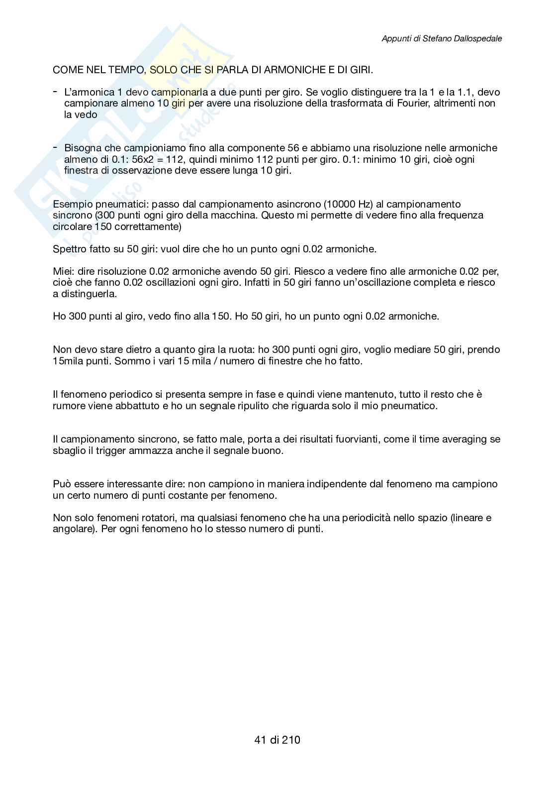 Appunti di Diagnostica e dinamica dei sistemi meccanici Pag. 41
