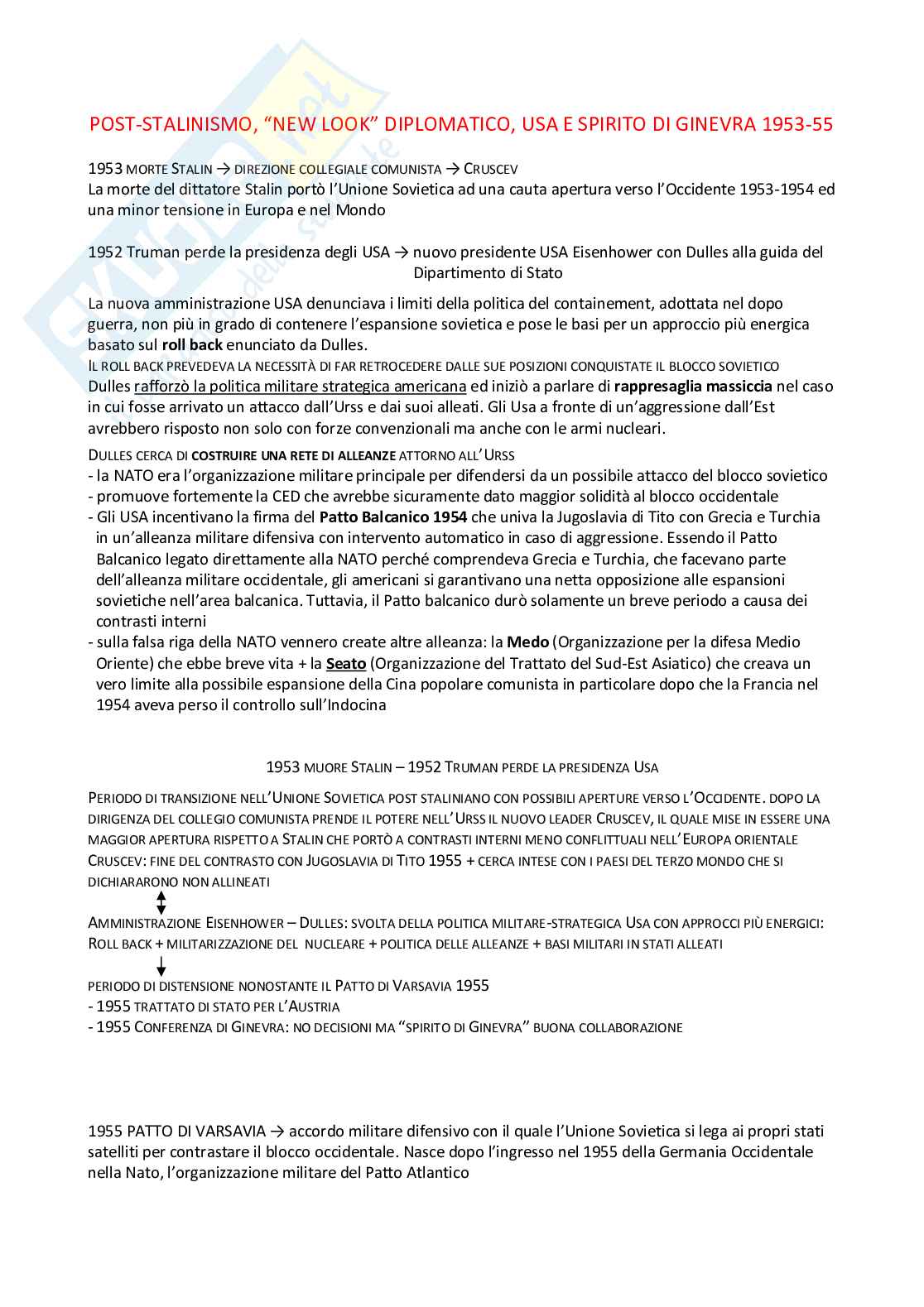 Storia delle Relazioni Internazionali - Riassunto di tutti i moduli Pag. 31