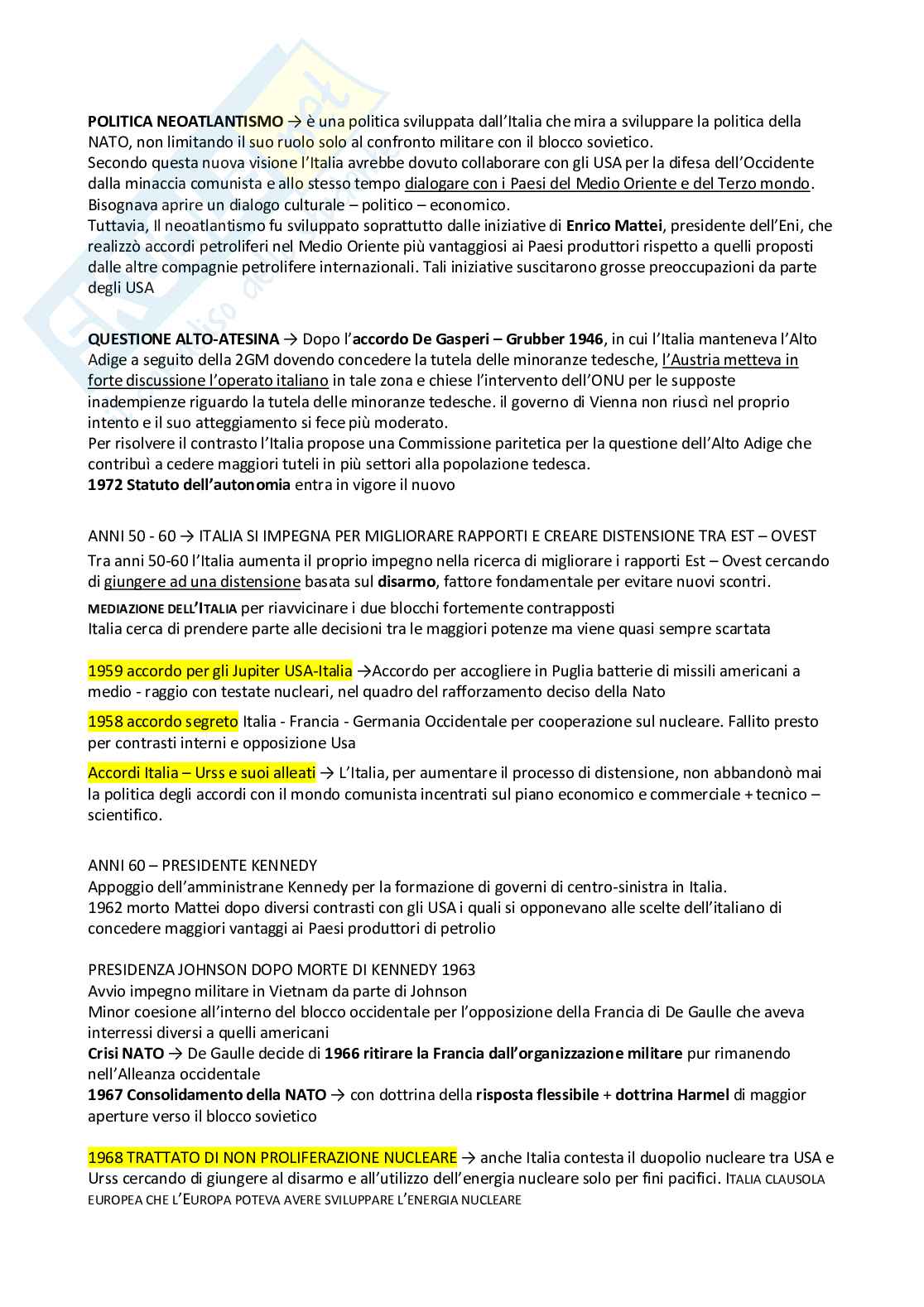 Storia delle Relazioni Internazionali - Riassunto di tutti i moduli Pag. 41