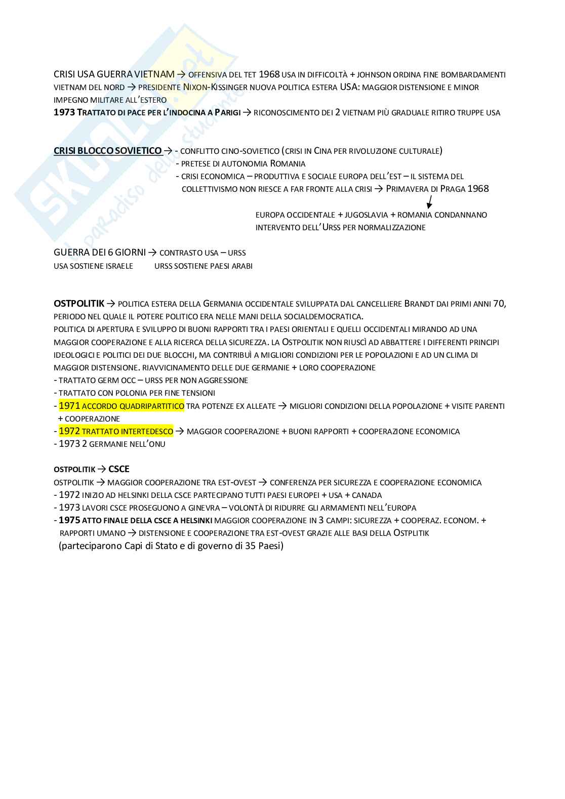 Storia delle Relazioni Internazionali - Riassunto di tutti i moduli Pag. 46