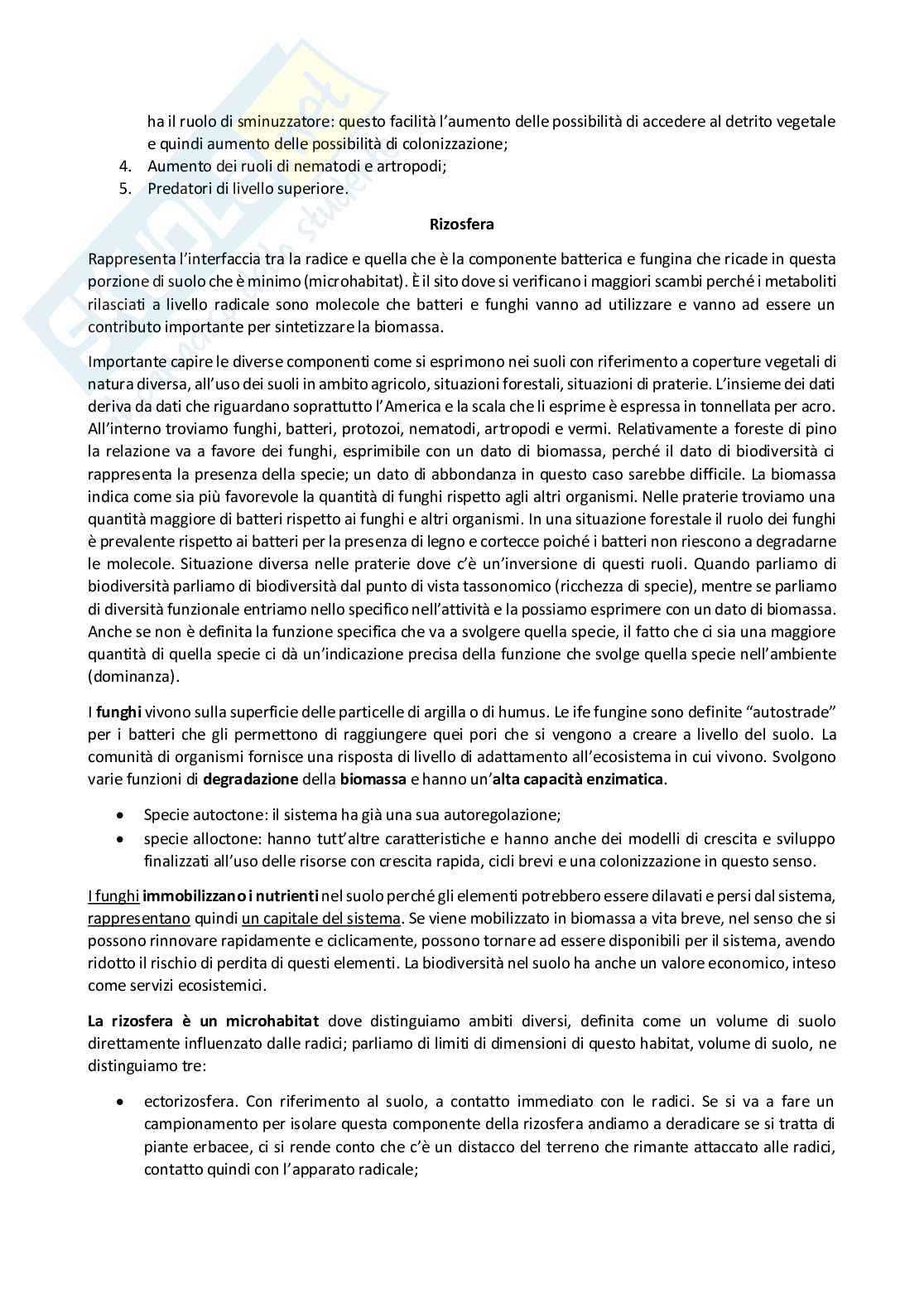 Riassunto esame Botanica ambientale, Prof. Persiani Anna Maria, libro consigliato Plant Ecology, Schulze Pag. 2