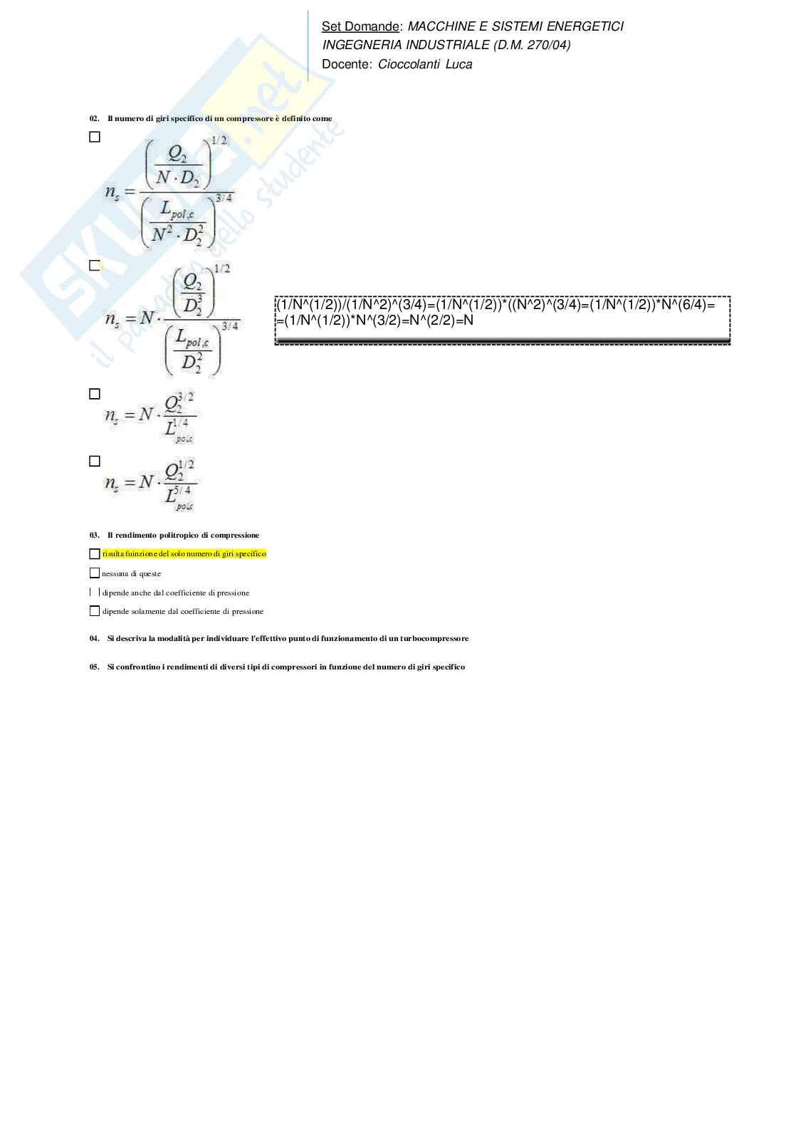 Macchine e sistemi energetici Pag. 56