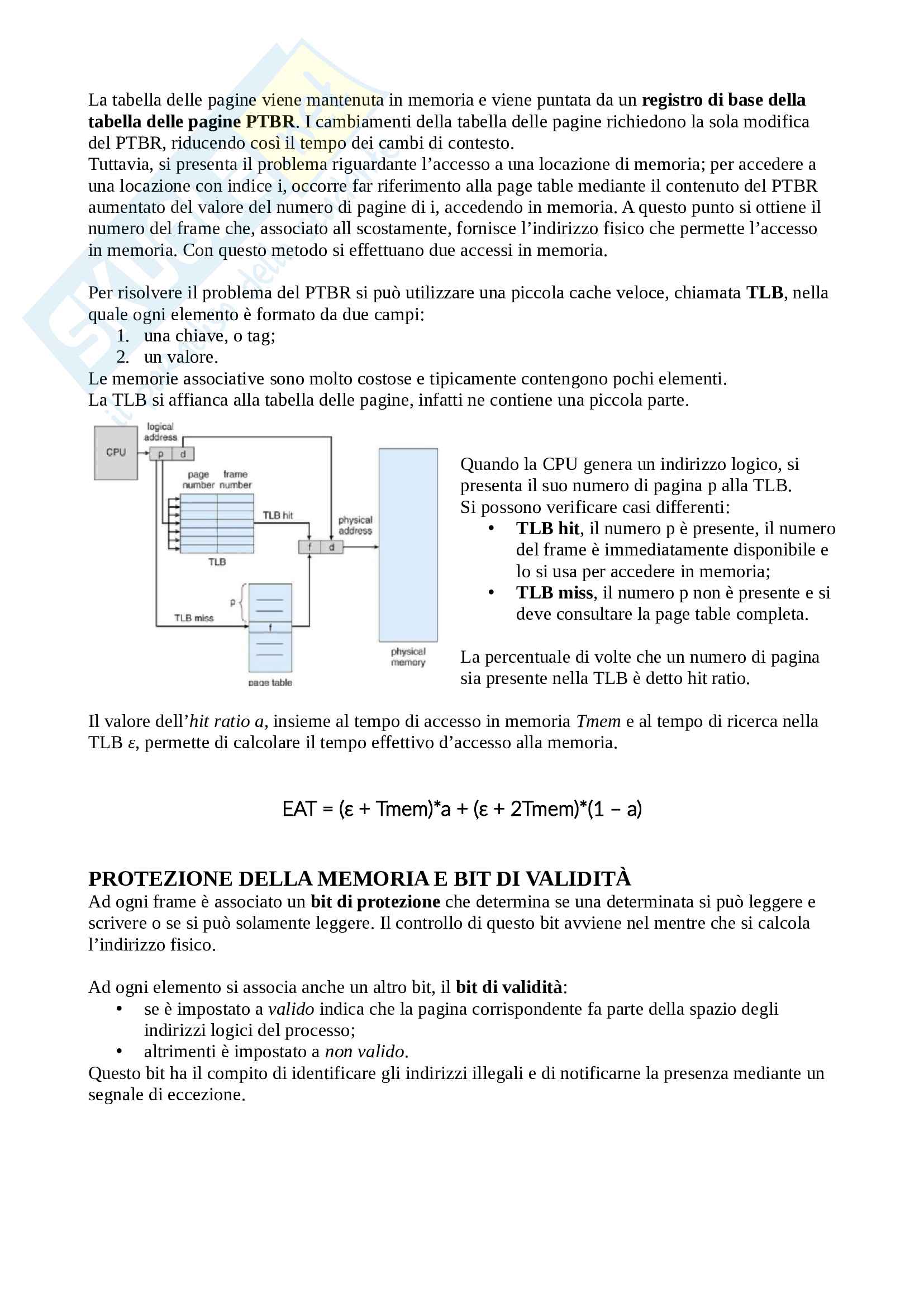 Gestione della memoria centrale Pag. 6