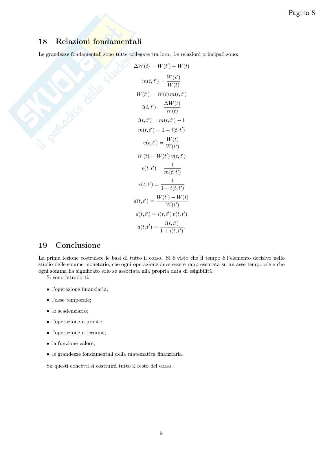 Matematica finanziaria – Appunti dettagliati completi del corso Pag. 11