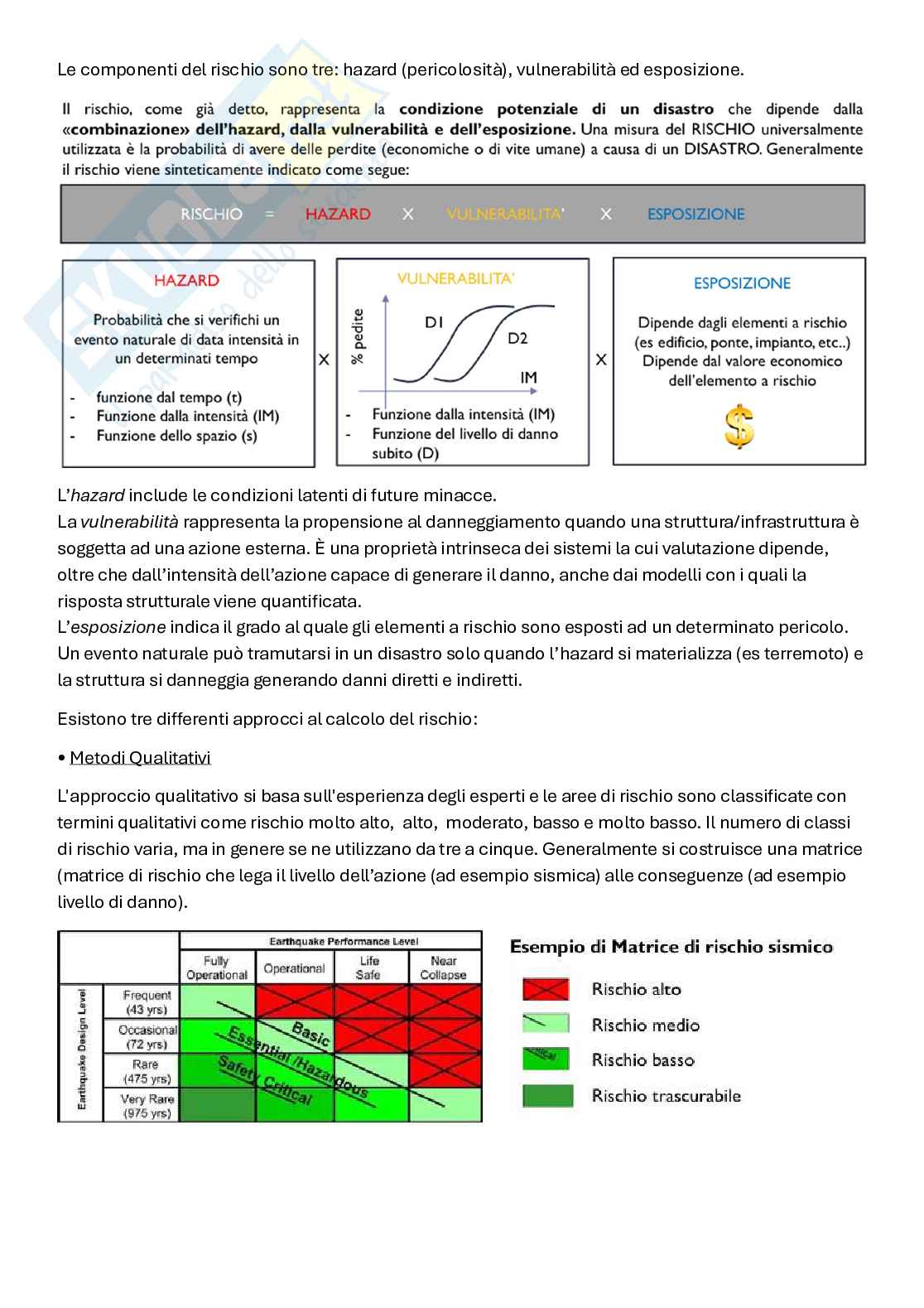 Appunti del modulo di Analisi del Rischio Pag. 2