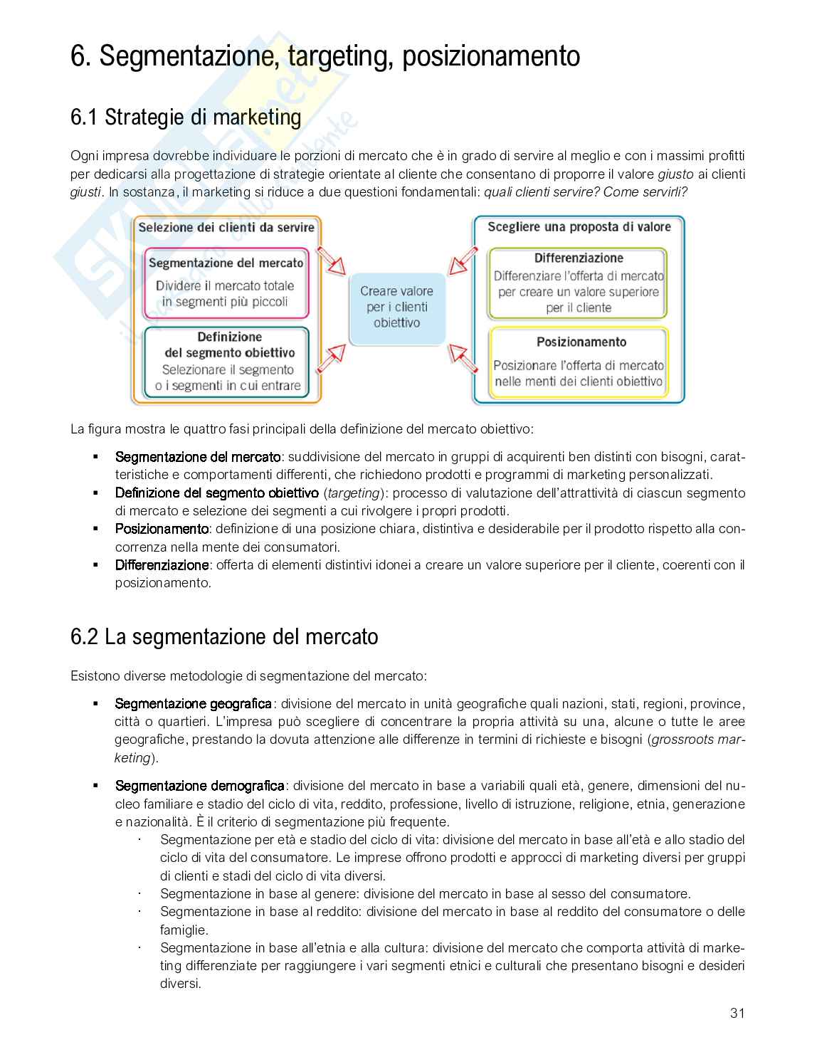 Tecniche quantitative di marketing Pag. 31