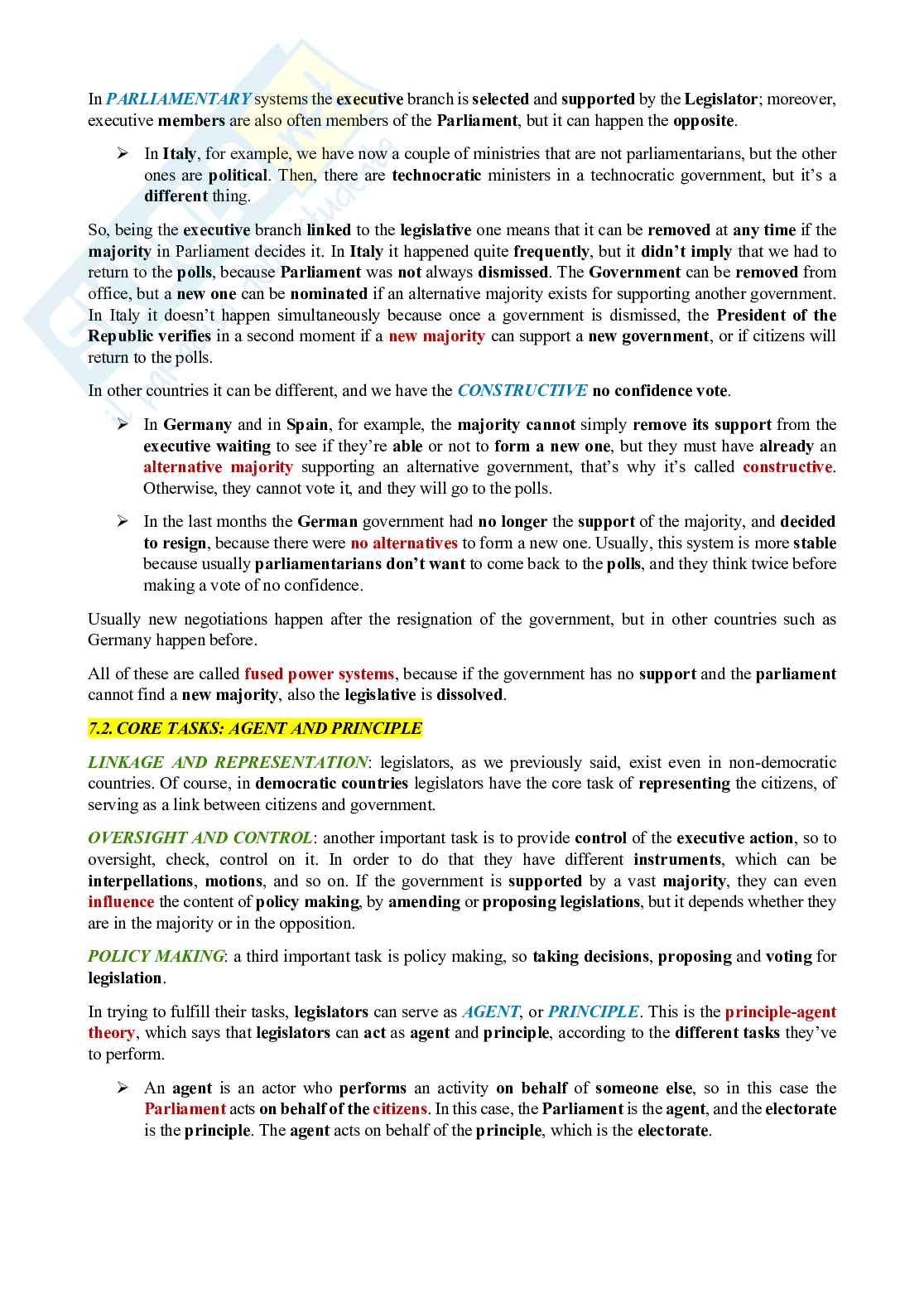 Appunti integrati con studio manuale di Comparative Politics Pag. 16