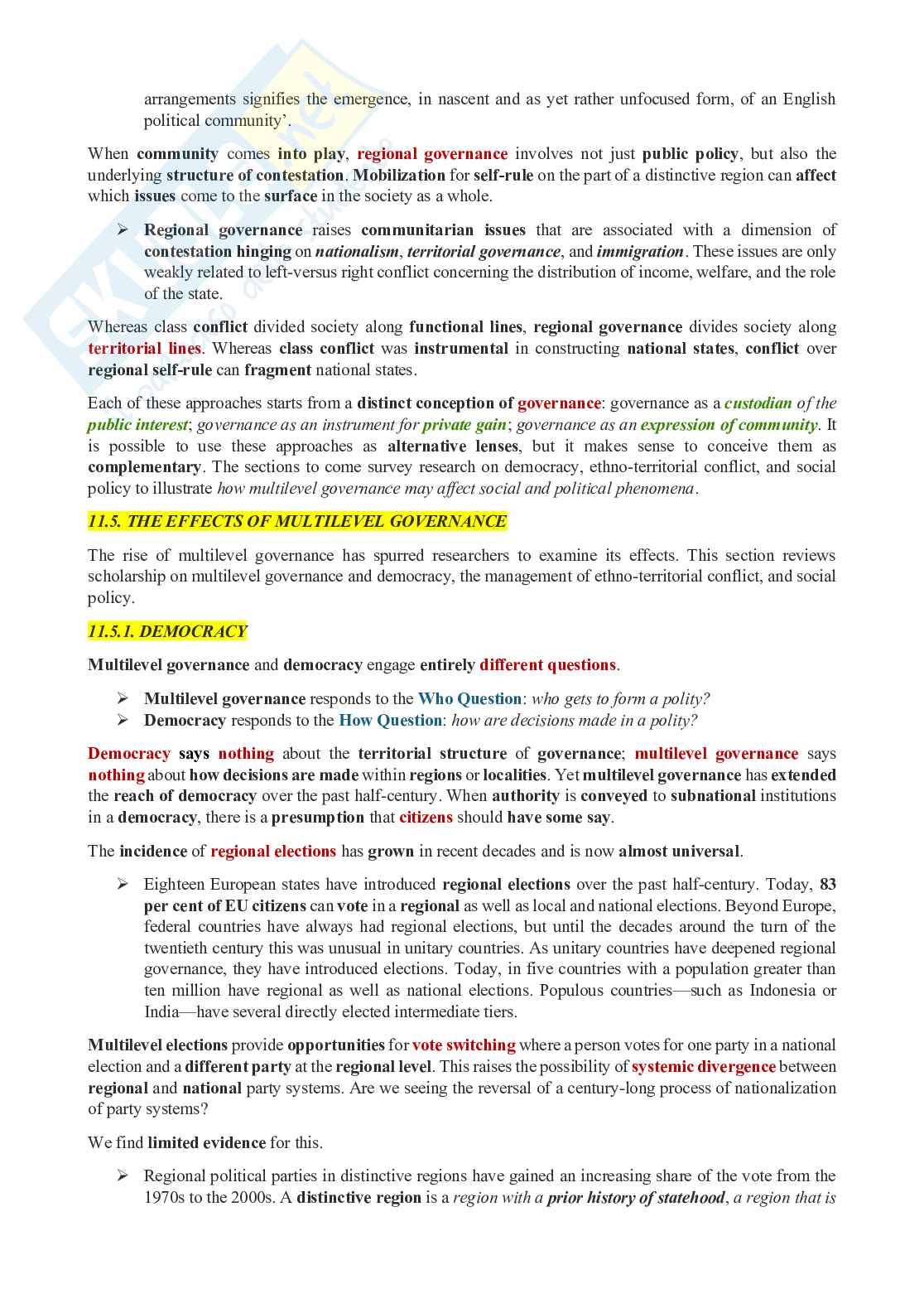 Appunti integrati con studio manuale di Comparative Politics Pag. 61
