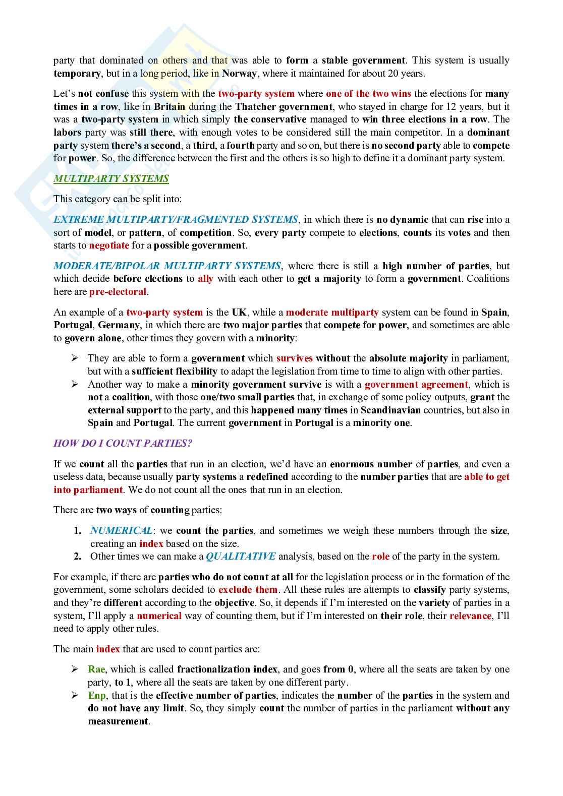 Appunti integrati con studio manuale di Comparative Politics Pag. 76