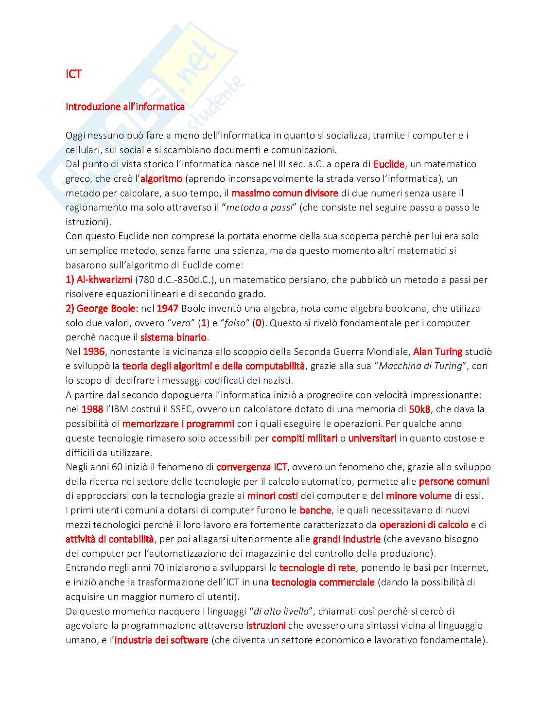 Ict. Società e informazione  Pag. 1