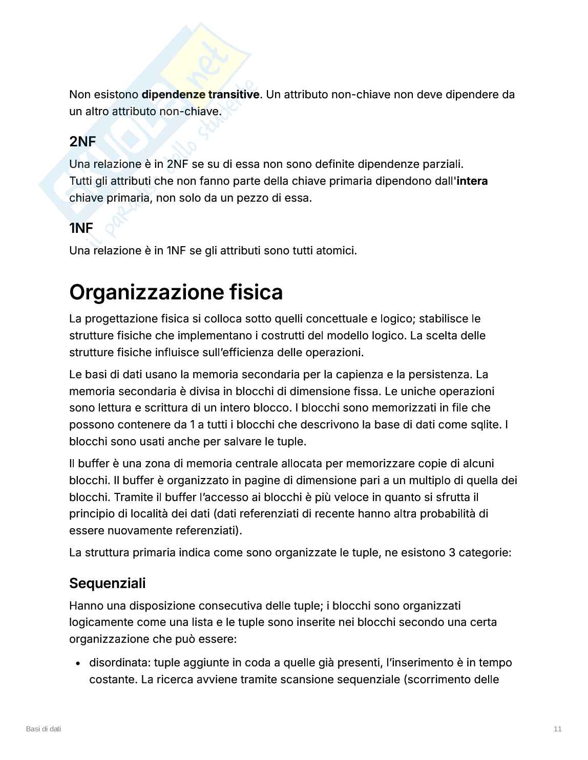 Appunti presi a lezione di Basi di dati Pag. 11