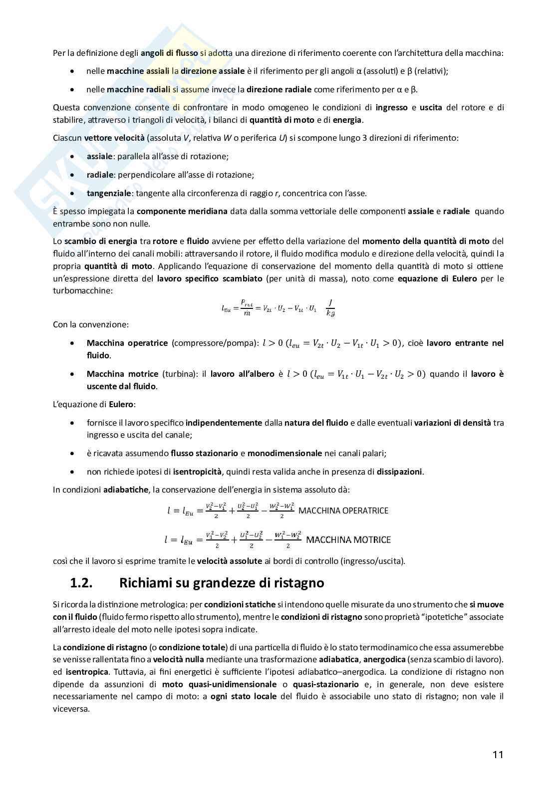 Teoria Turbomacchine (con Aeroacustica e Aeromeccanica)  Pag. 11