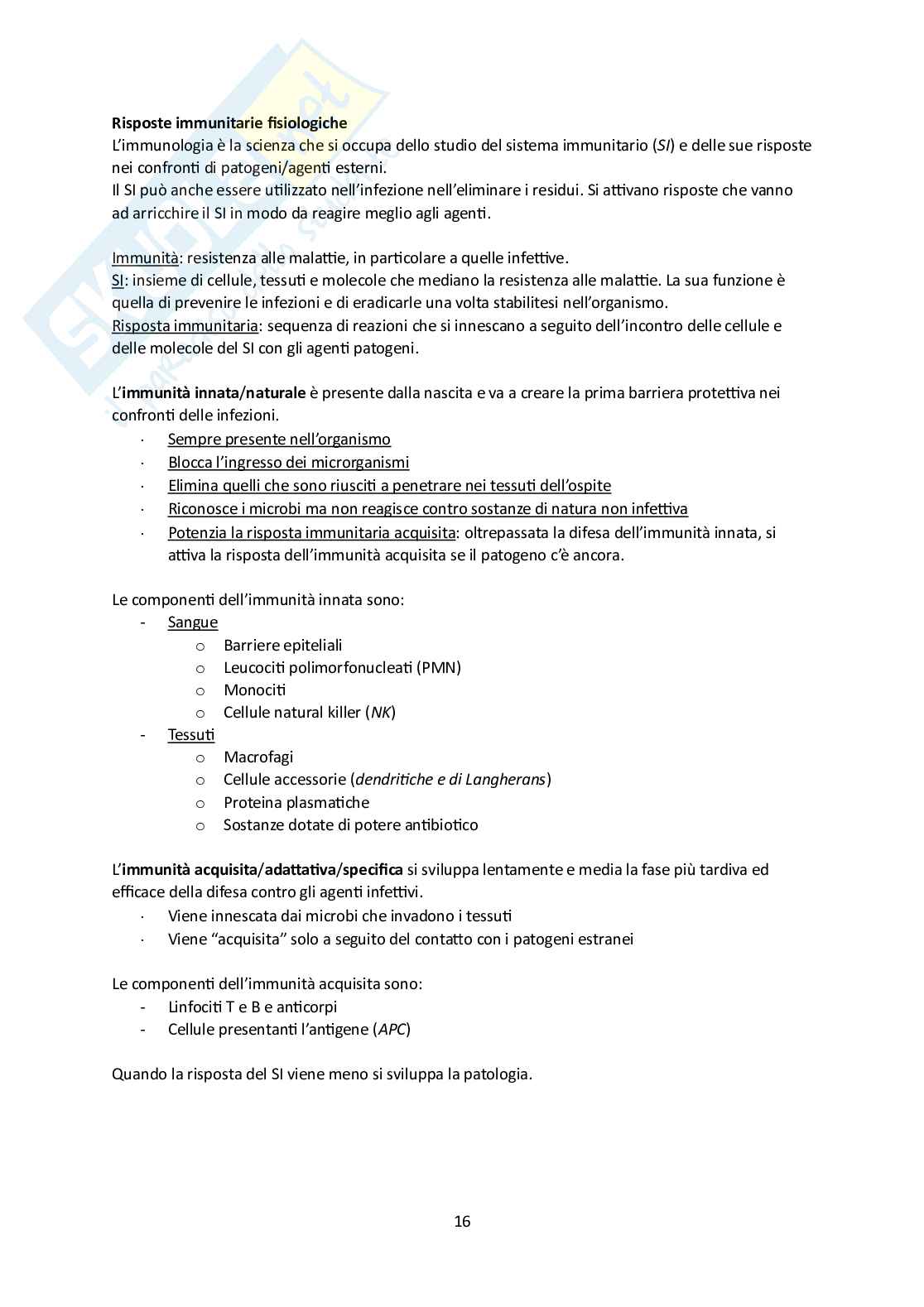 Patologia generale e terminologia medica Pag. 16