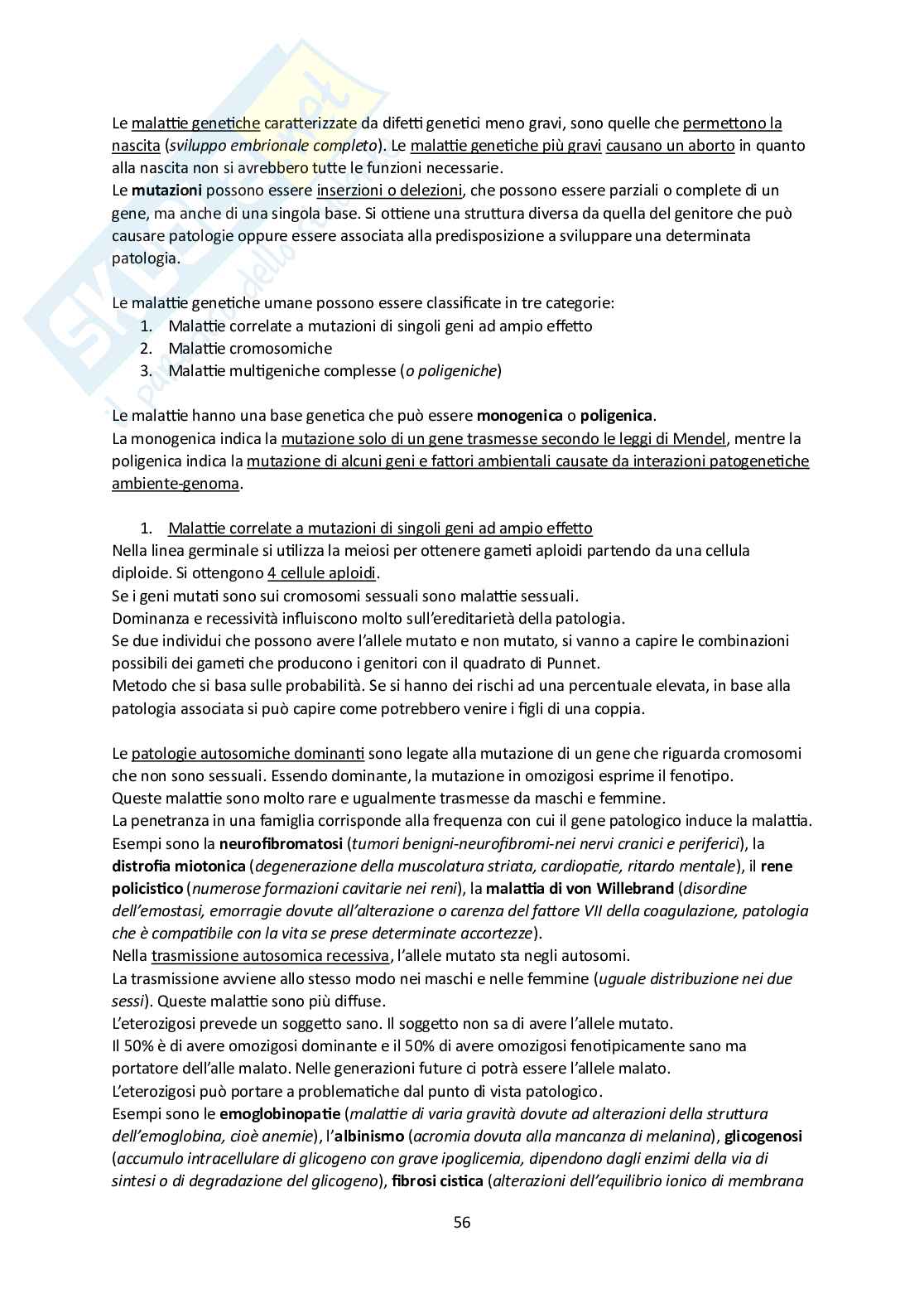 Patologia generale e terminologia medica Pag. 56