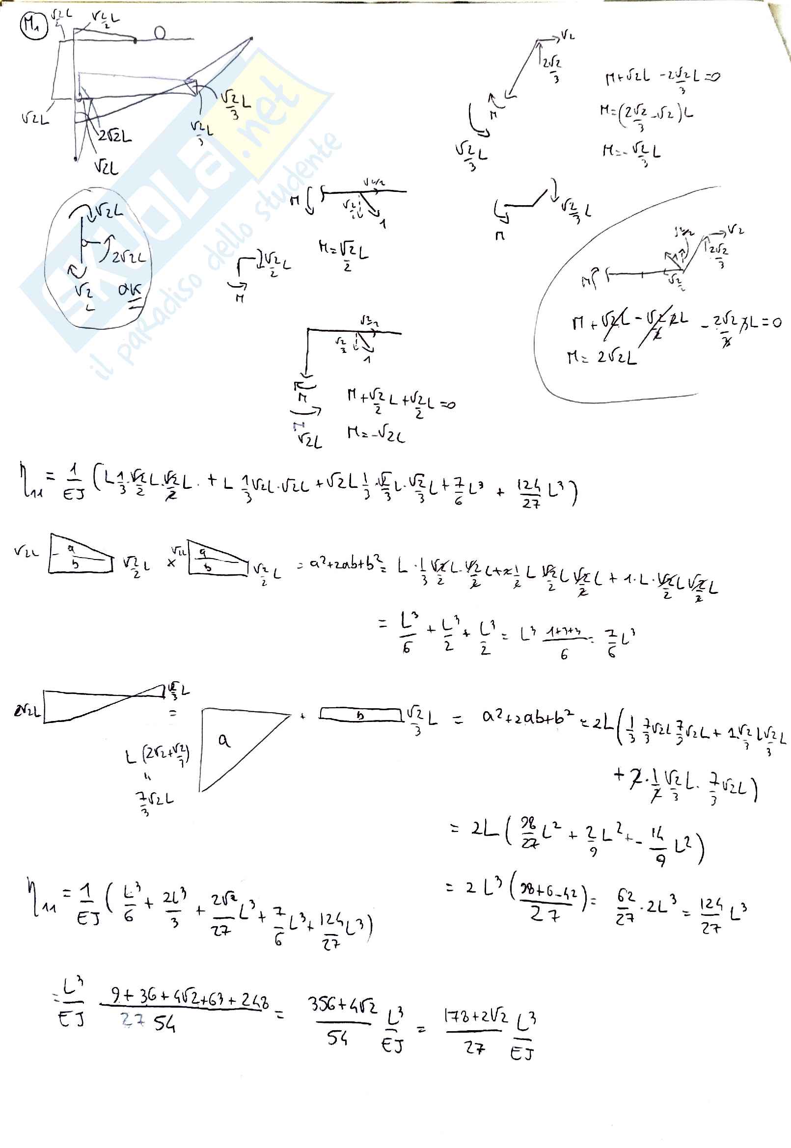 Esercizi d'esame Scienza delle Costruzioni, prof. Davì Pag. 36