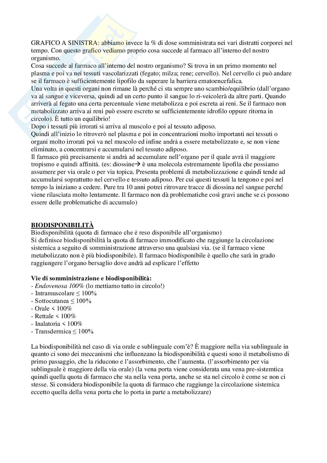 Farmacologia generale e farmacoterapia Pag. 31