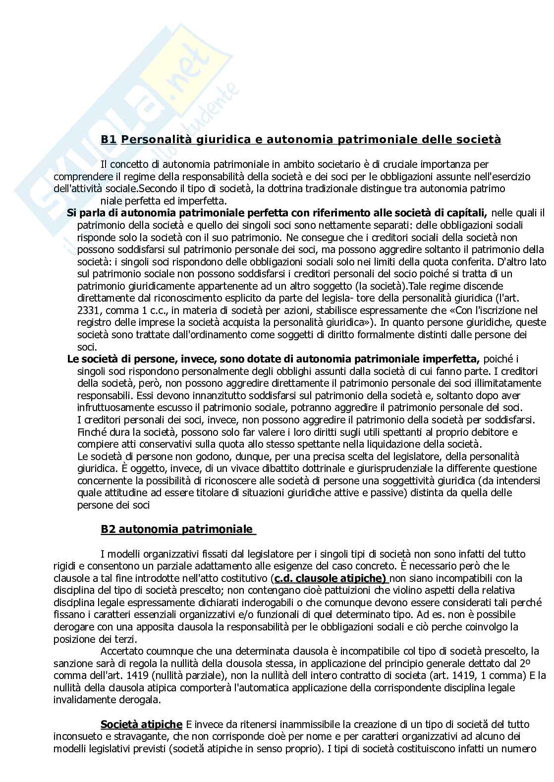 Riassunto esame Diritto amministrativo, Prof. Pennisi Roberto, libro consigliato Manuale di diritto commerciale, Campobasso Pag. 21
