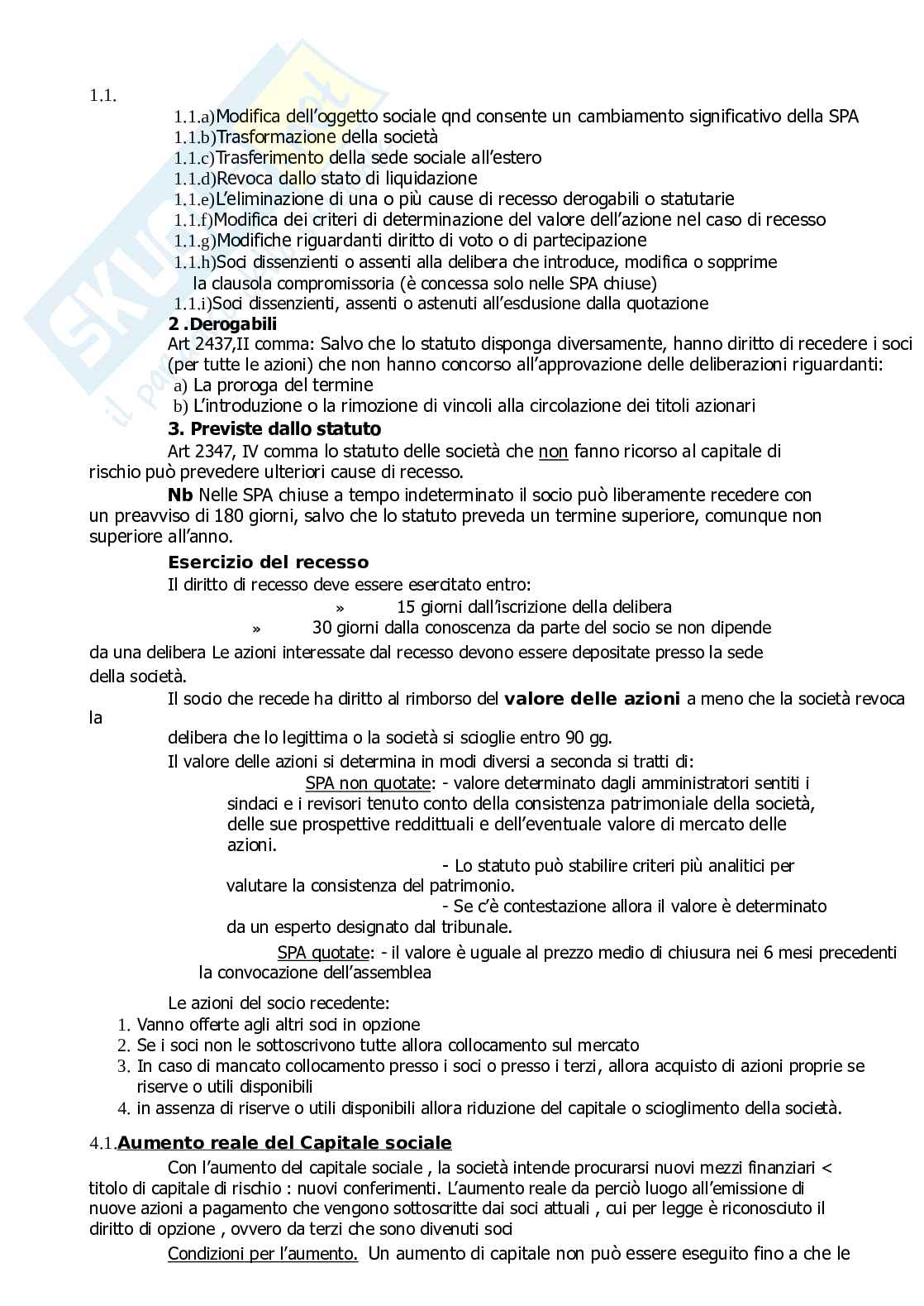 Riassunto esame Diritto amministrativo, Prof. Pennisi Roberto, libro consigliato Manuale di diritto commerciale, Campobasso Pag. 91