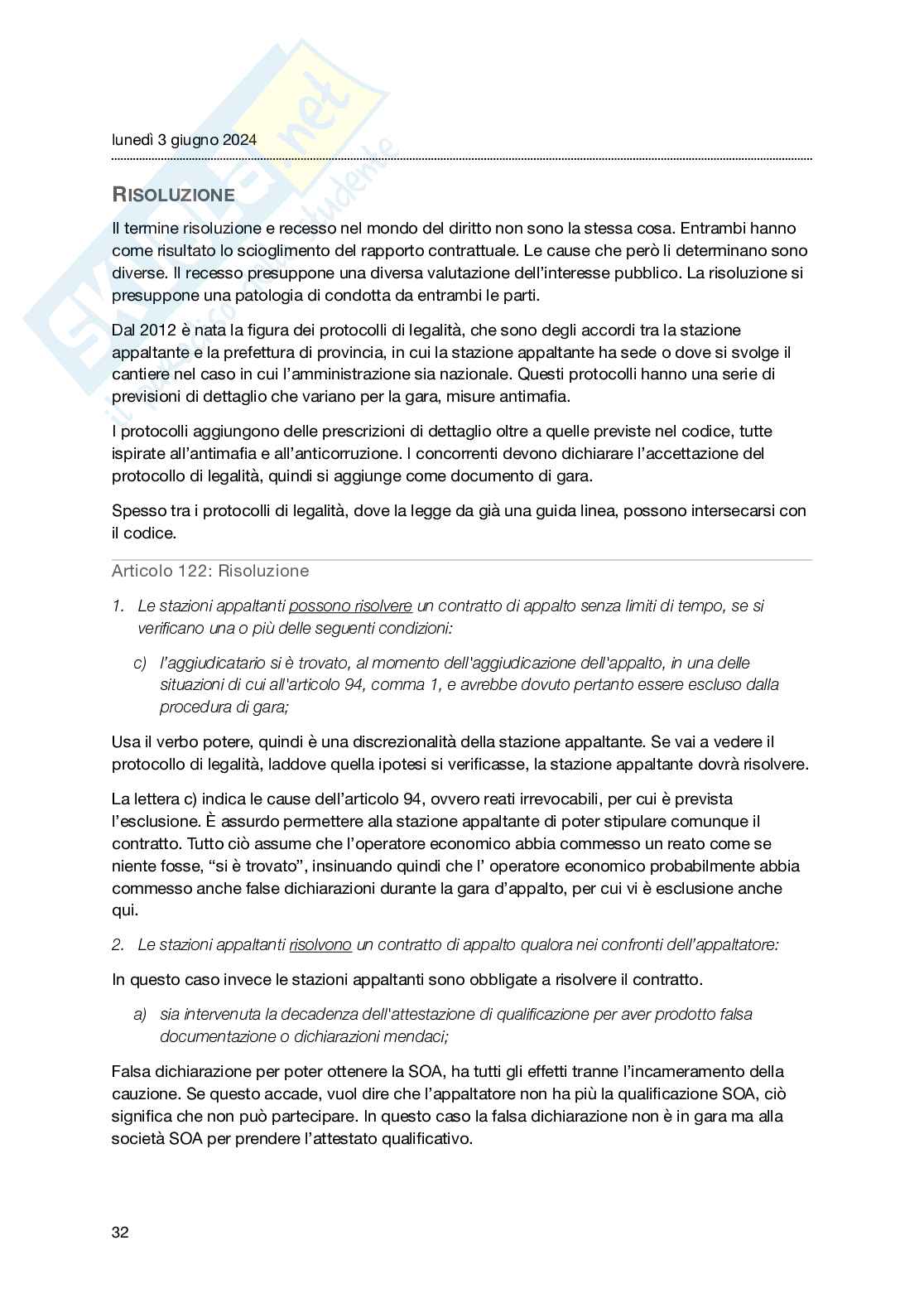 Seconda parte Legislazione delle opere pubbliche Pag. 36