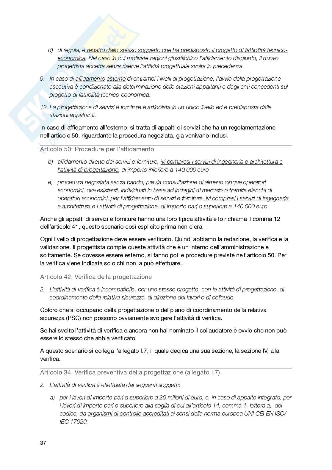 Seconda parte Legislazione delle opere pubbliche Pag. 41