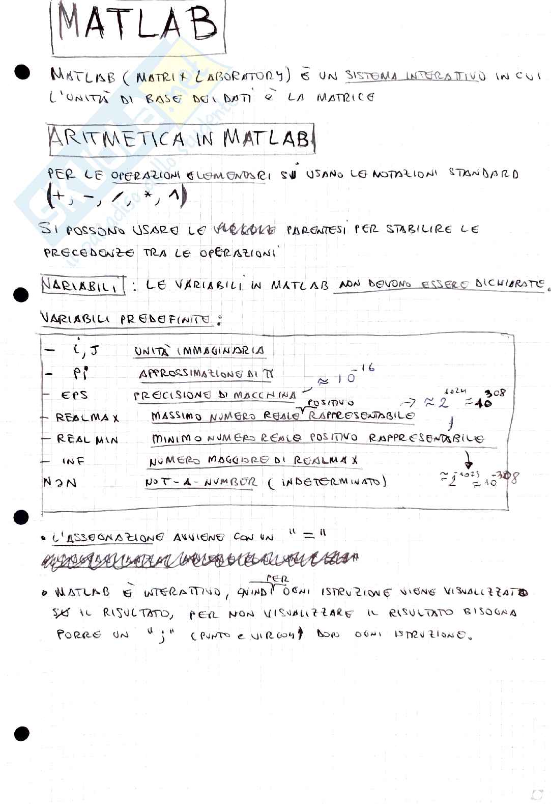 Appunti di Calcolo Numerico Pag. 16