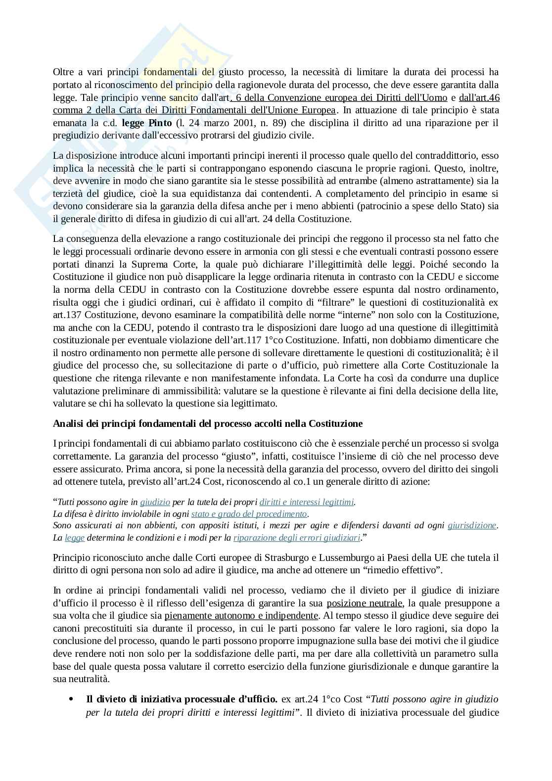 Riassunto esame Diritto processuale civile , Prof. Benussi Silvia, libro consigliato Diritto processuale civile, vol. 1 , Verde Pag. 2