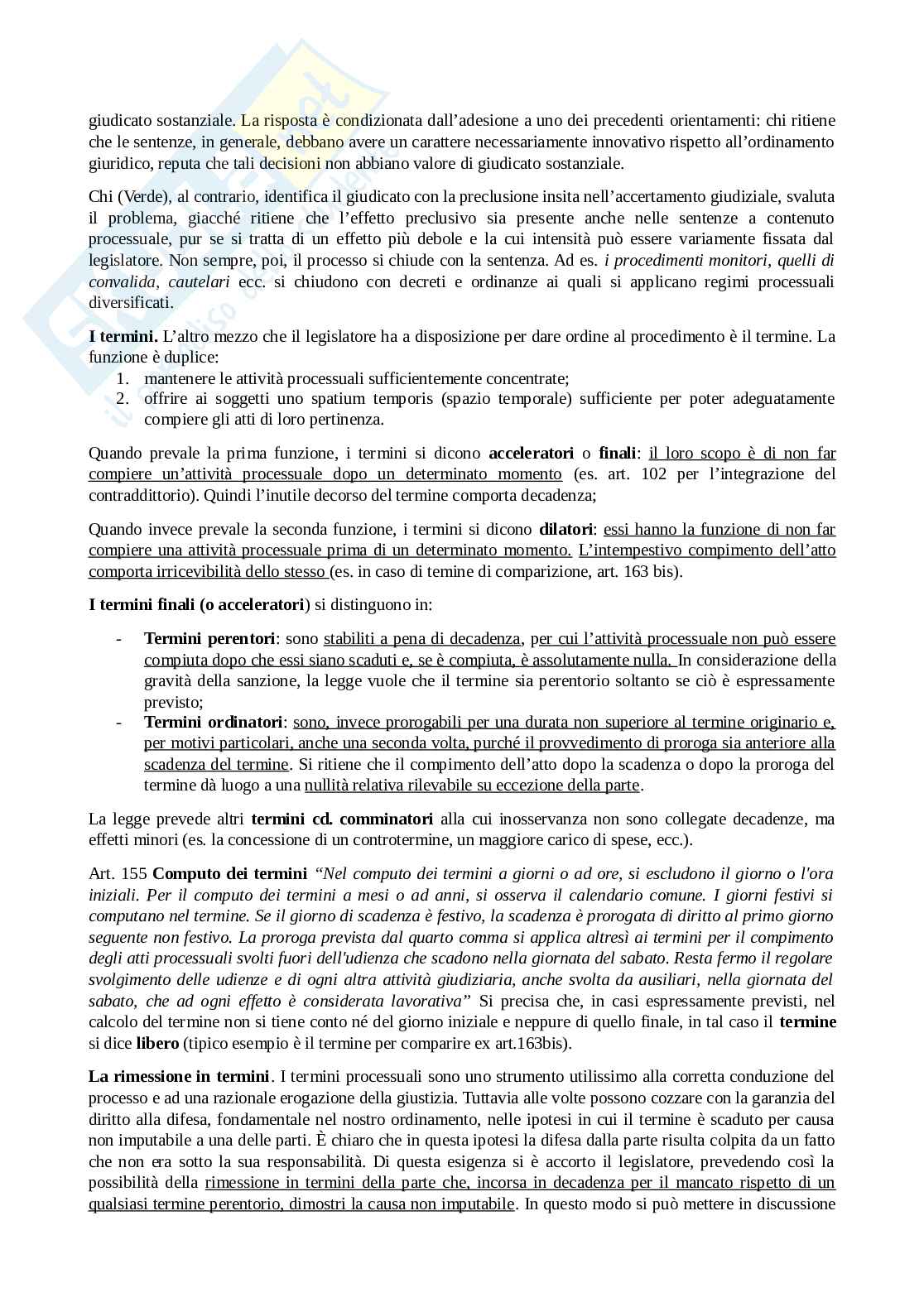 Riassunto esame Diritto processuale civile , Prof. Benussi Silvia, libro consigliato Diritto processuale civile, vol. 1 , Verde Pag. 51